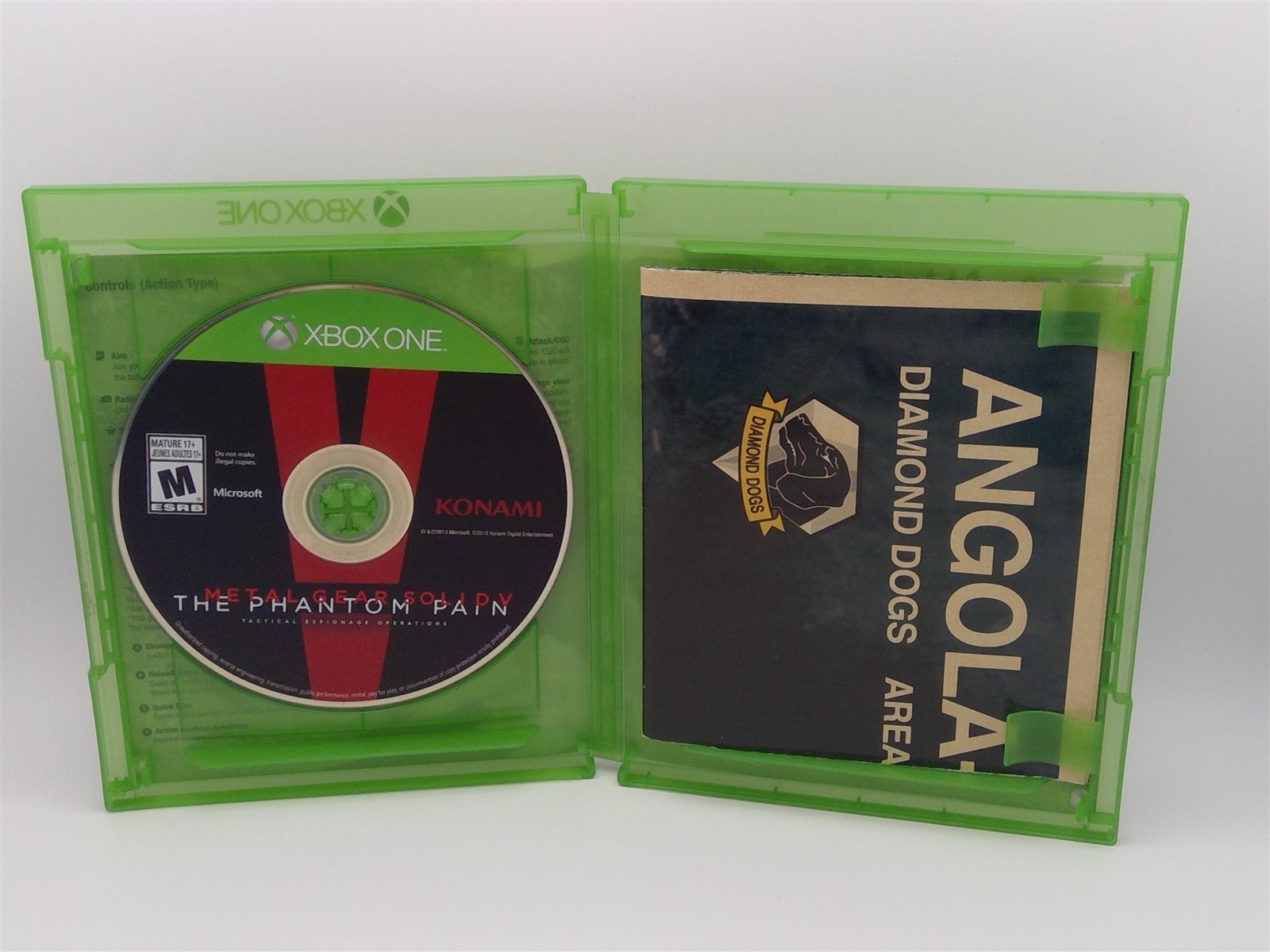Metal Gear Solid V Phantom Pain (Xbox One) Complete w/ Map – Tested – Free Ship