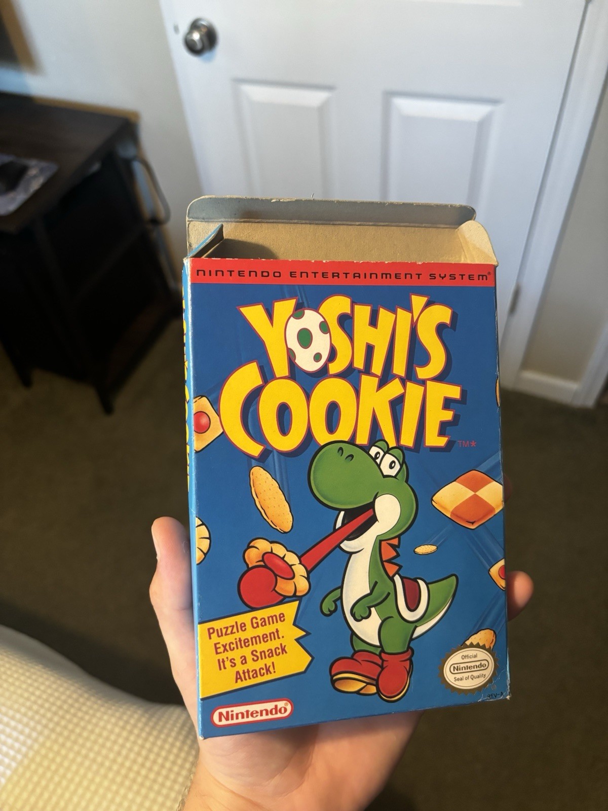 Yoshi’s Cookie Nintendo Nes Complete CIB Excellent Condition Authentic