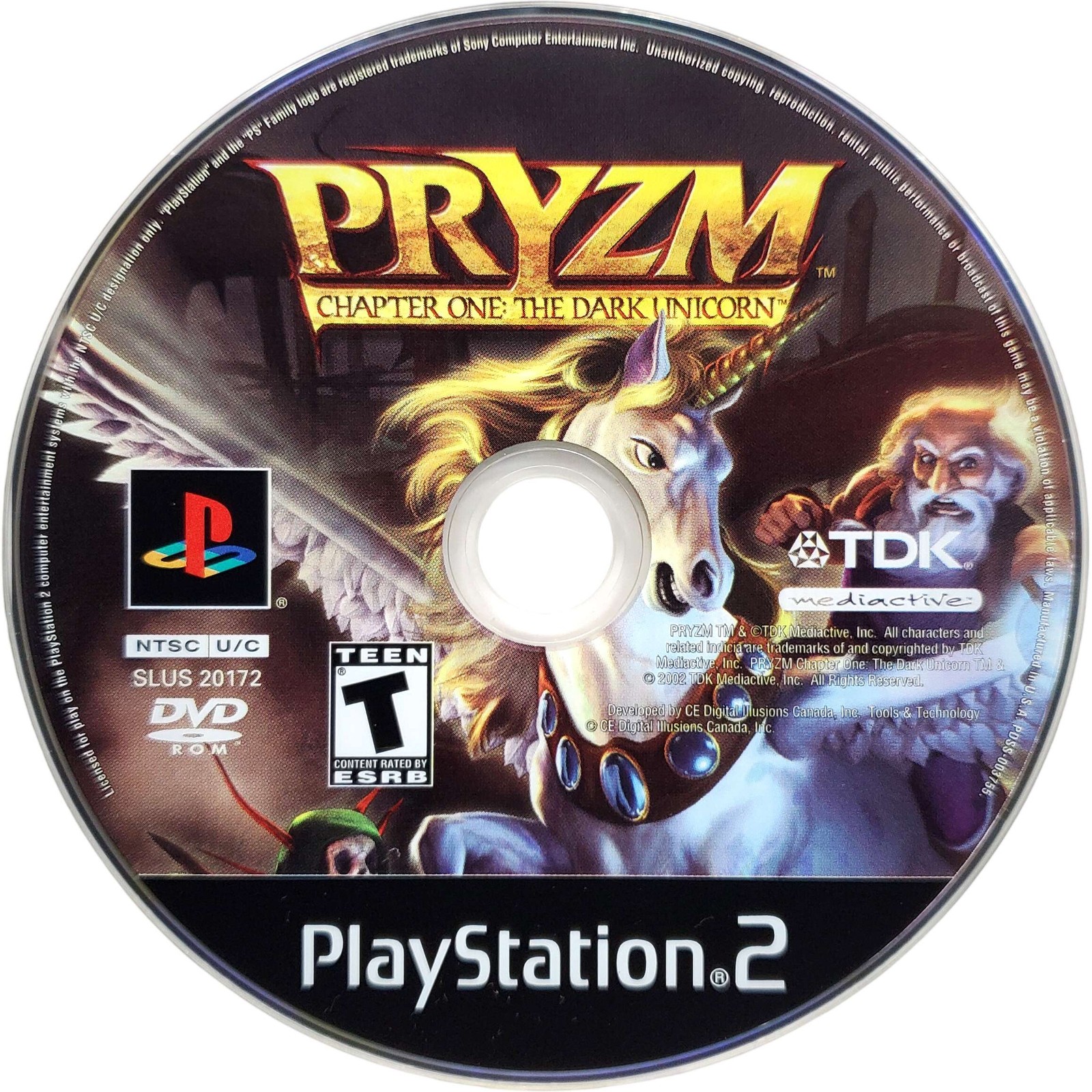 Pryzm Chapter One The Dark Unicorn – Sony Playstation 2 PS2 Pristine Authentic