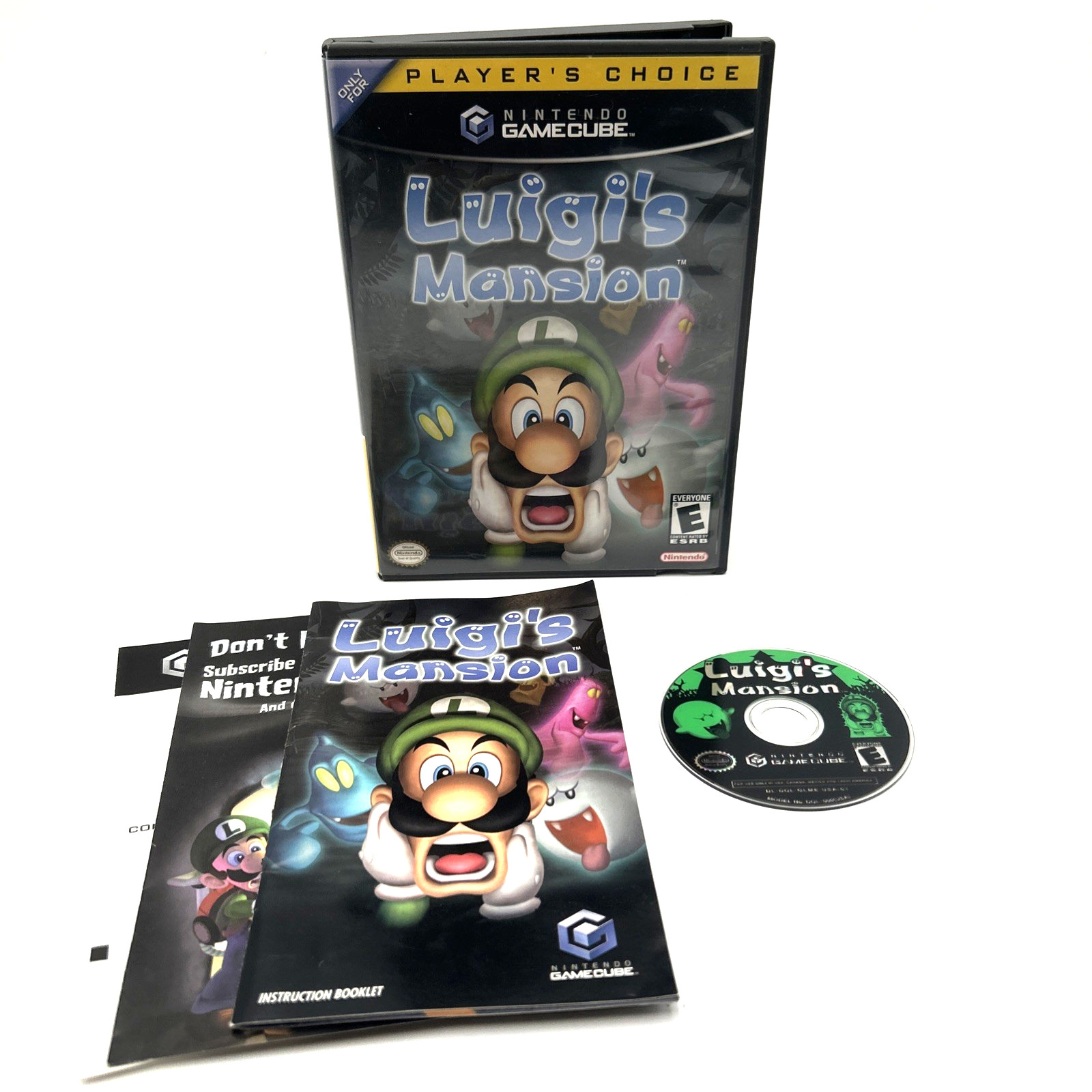 Luigi’s Mansion Player’s Choice (Nintendo GameCube, 2003) CIB Complete Tested