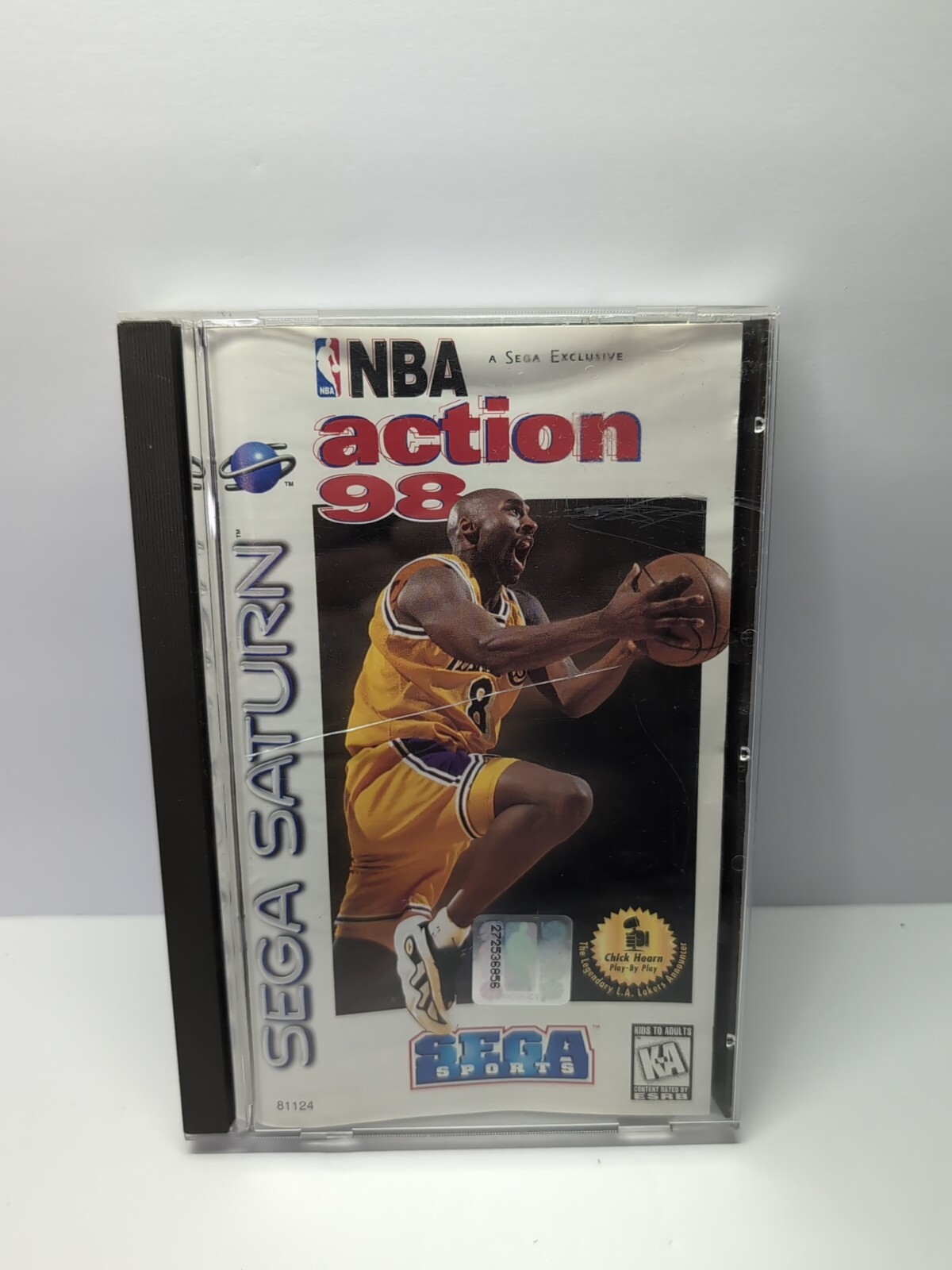 NBA Action 98 (Sega Saturn) Complete CIB TESTED AUTHENTIC KOBE FAST