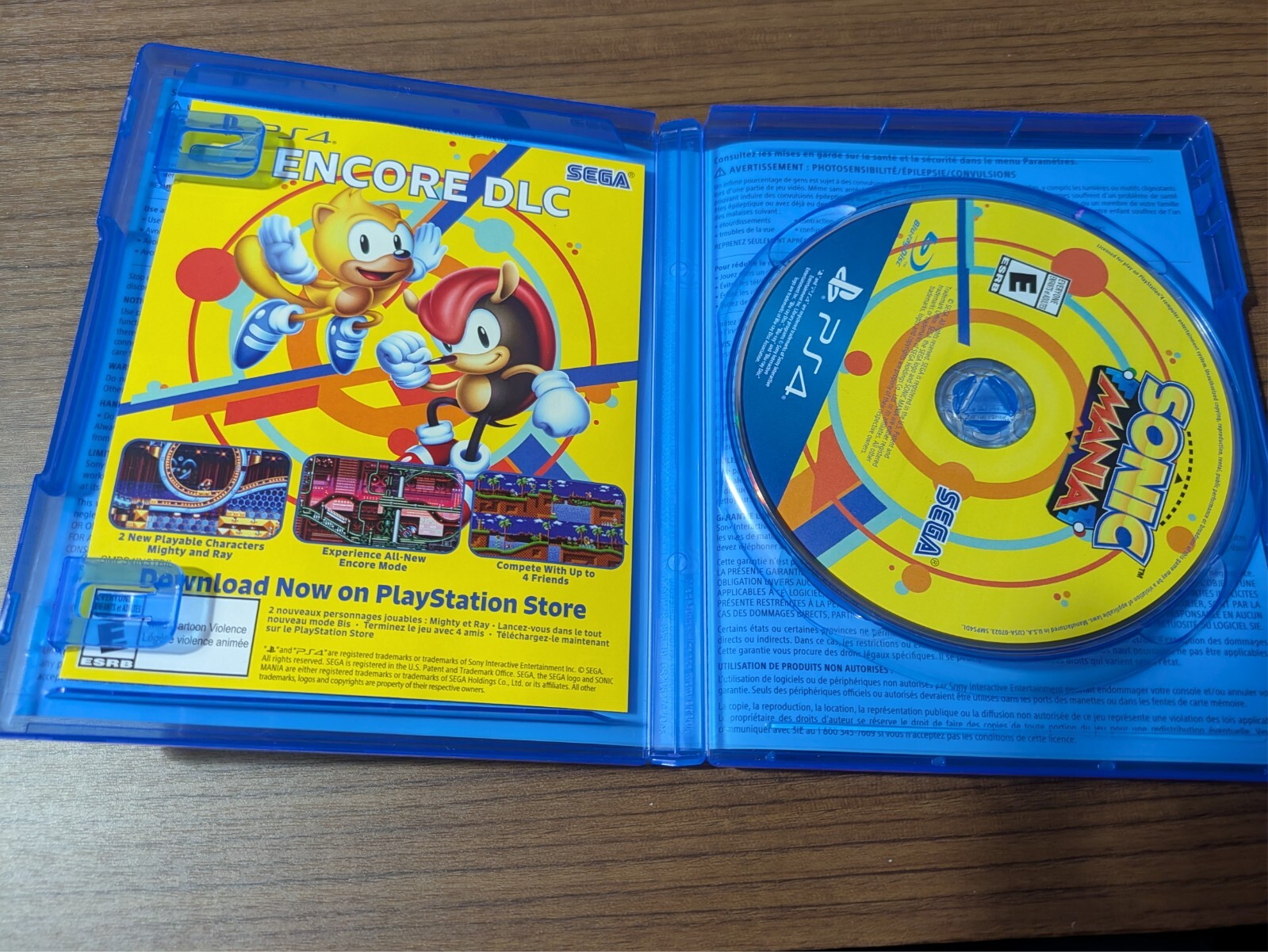 PS4 2 game lot Sonic Mania Streets of Rage 4 Sega Dotemu