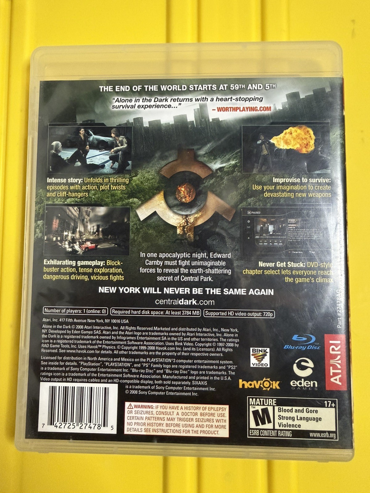 Alone in the Dark: Inferno PS3