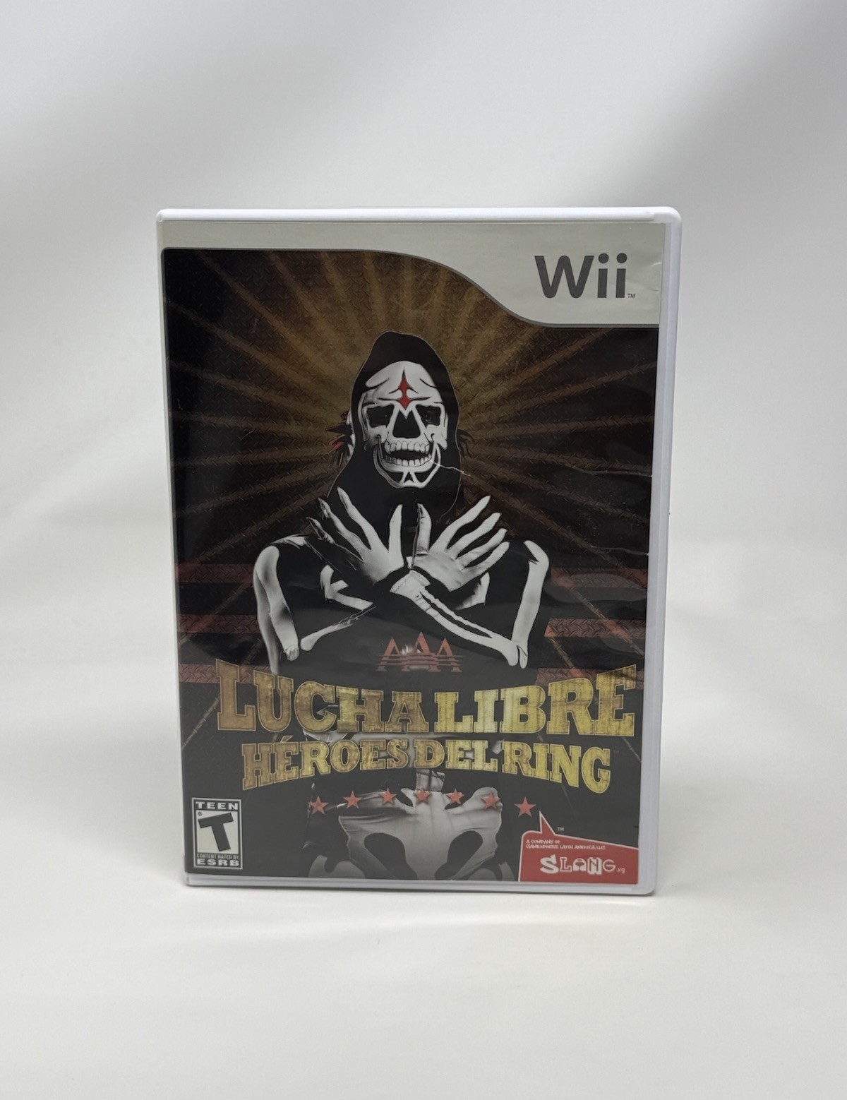 Lucha Libre AAA Heroes del Ring Nintendo Wii Complete CIB La Parka Mexico Cover