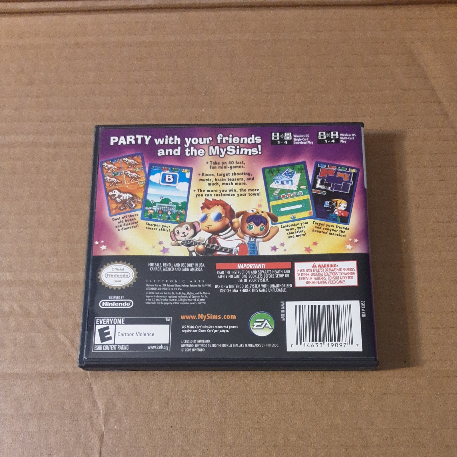 MySims Party (Nintendo DS, 2009) Tested Pre-owned Working