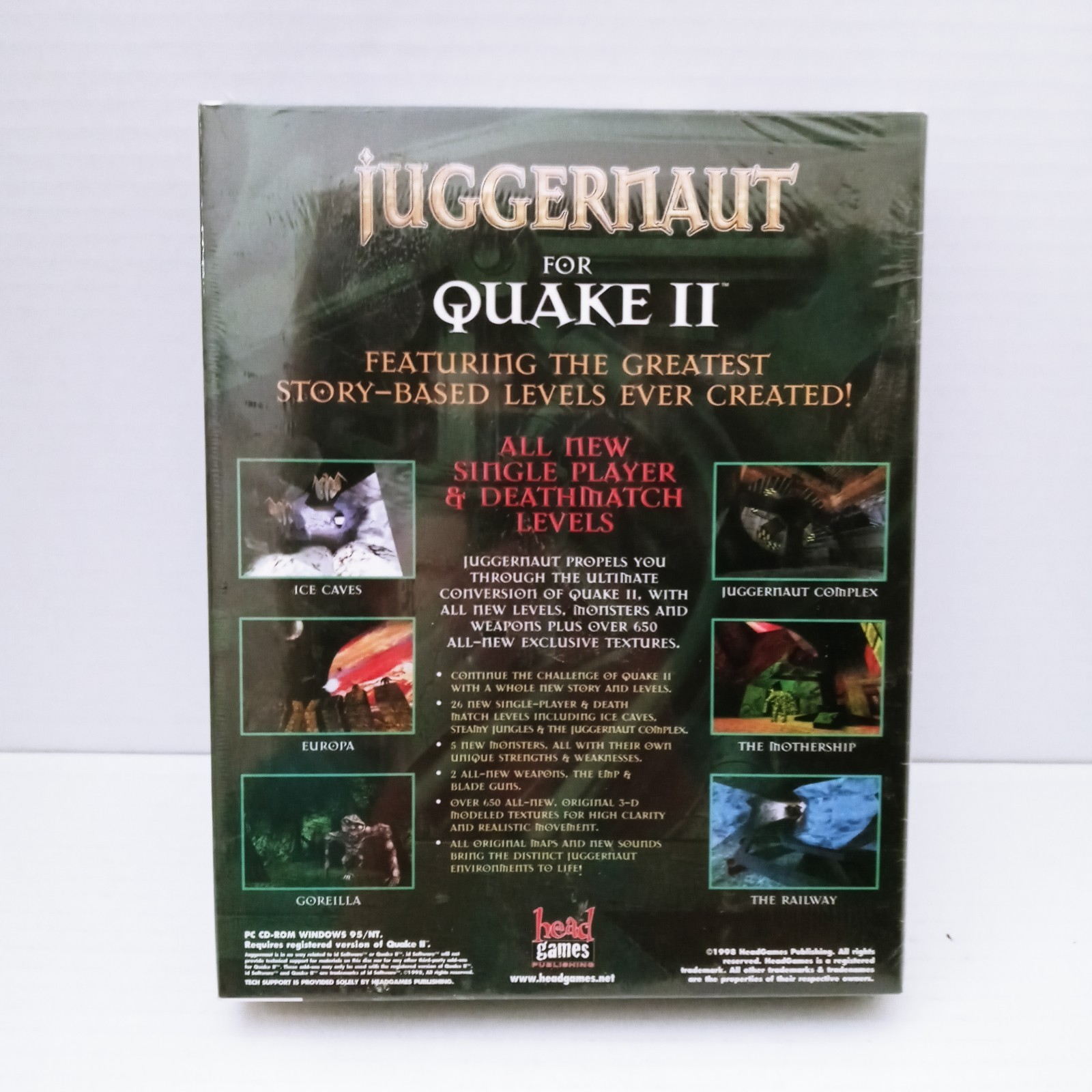 Juggernaut The New Story For Quake II Big Box Retail New Sealed PC CD-ROM