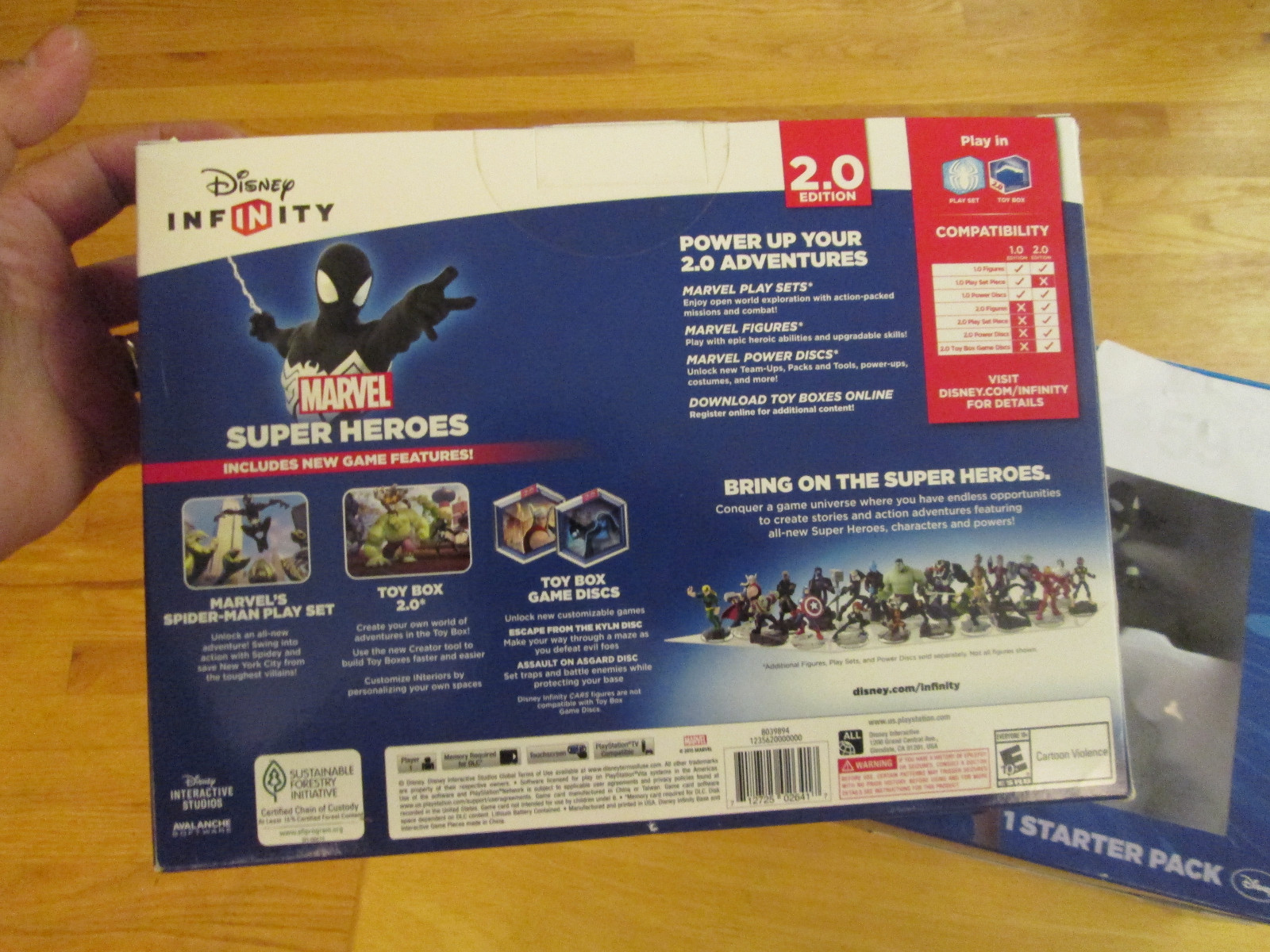 Disney Infinity 2.0 Starter Pack Marvel Super Heroes PS VITA BLACK SUIT Portal