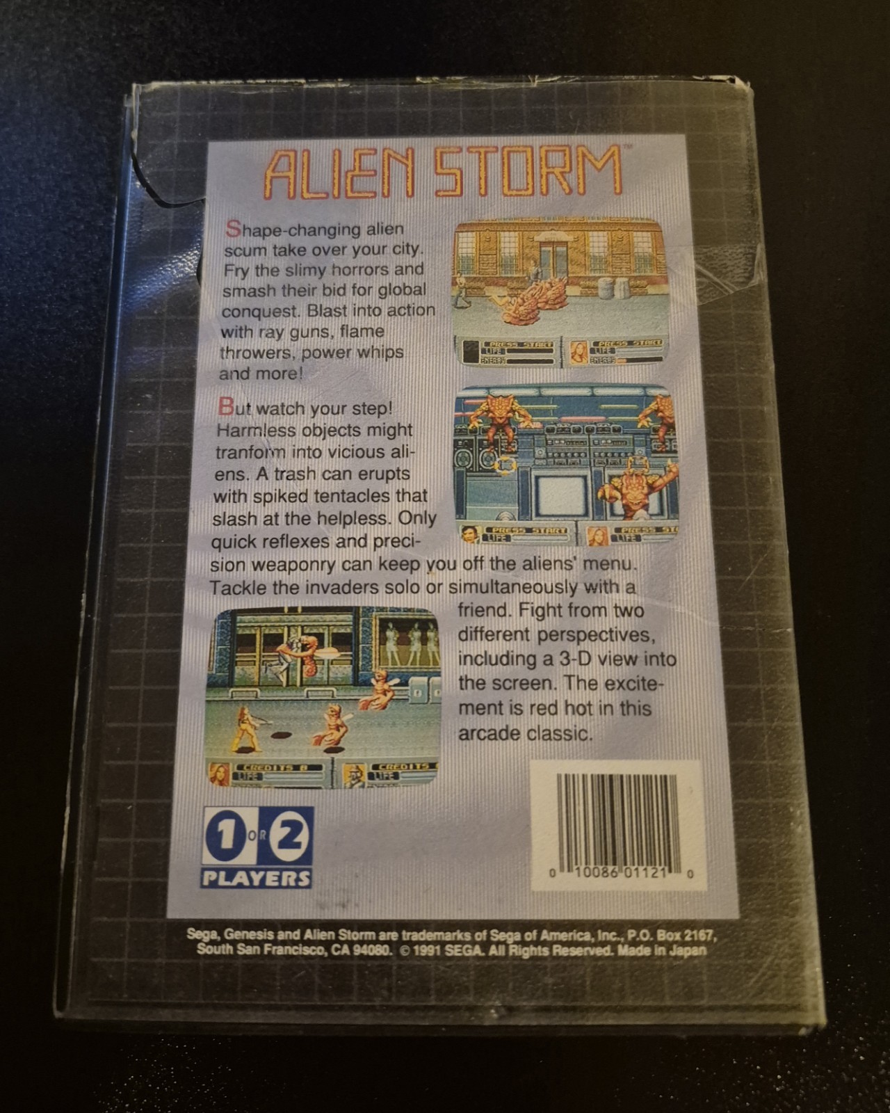 Alien Storm (Sega Genesis, 1991) Missing Manual, Tested