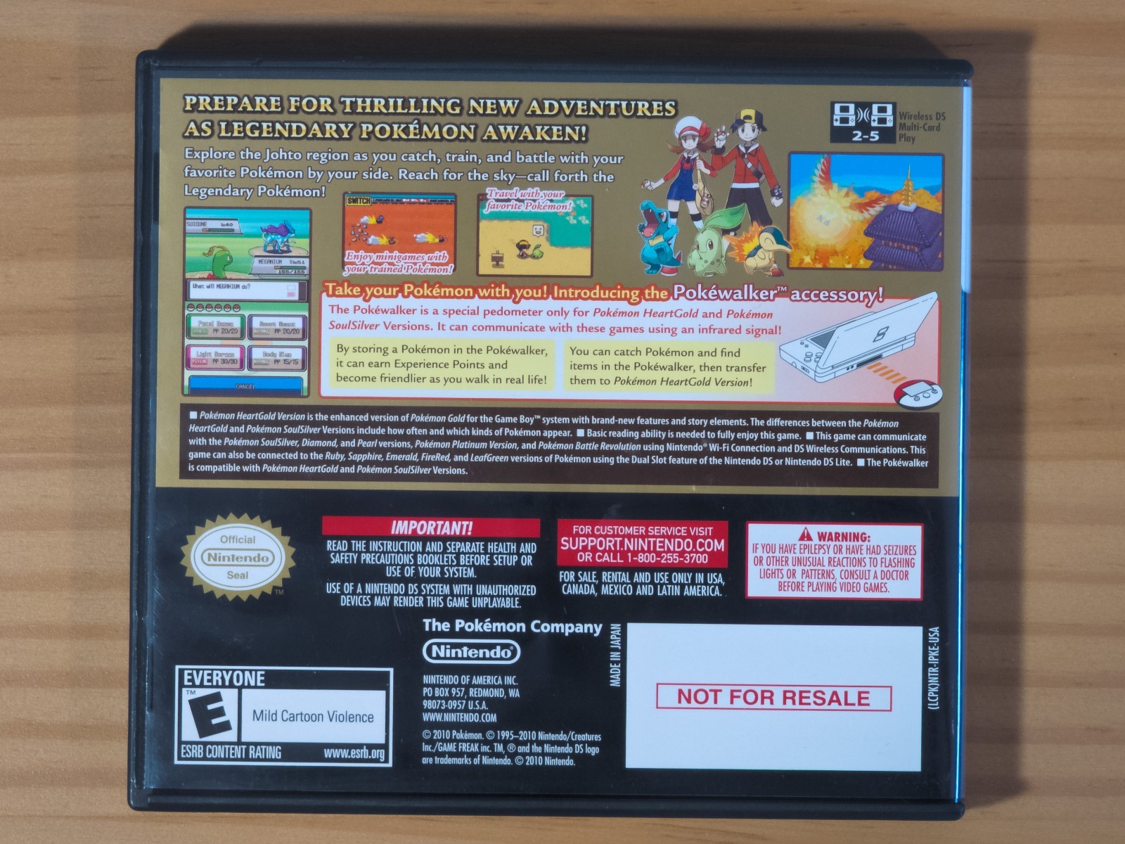 Pokemon: HeartGold Version Bundle with Pokewalker and Guide (CIB, Authentic)