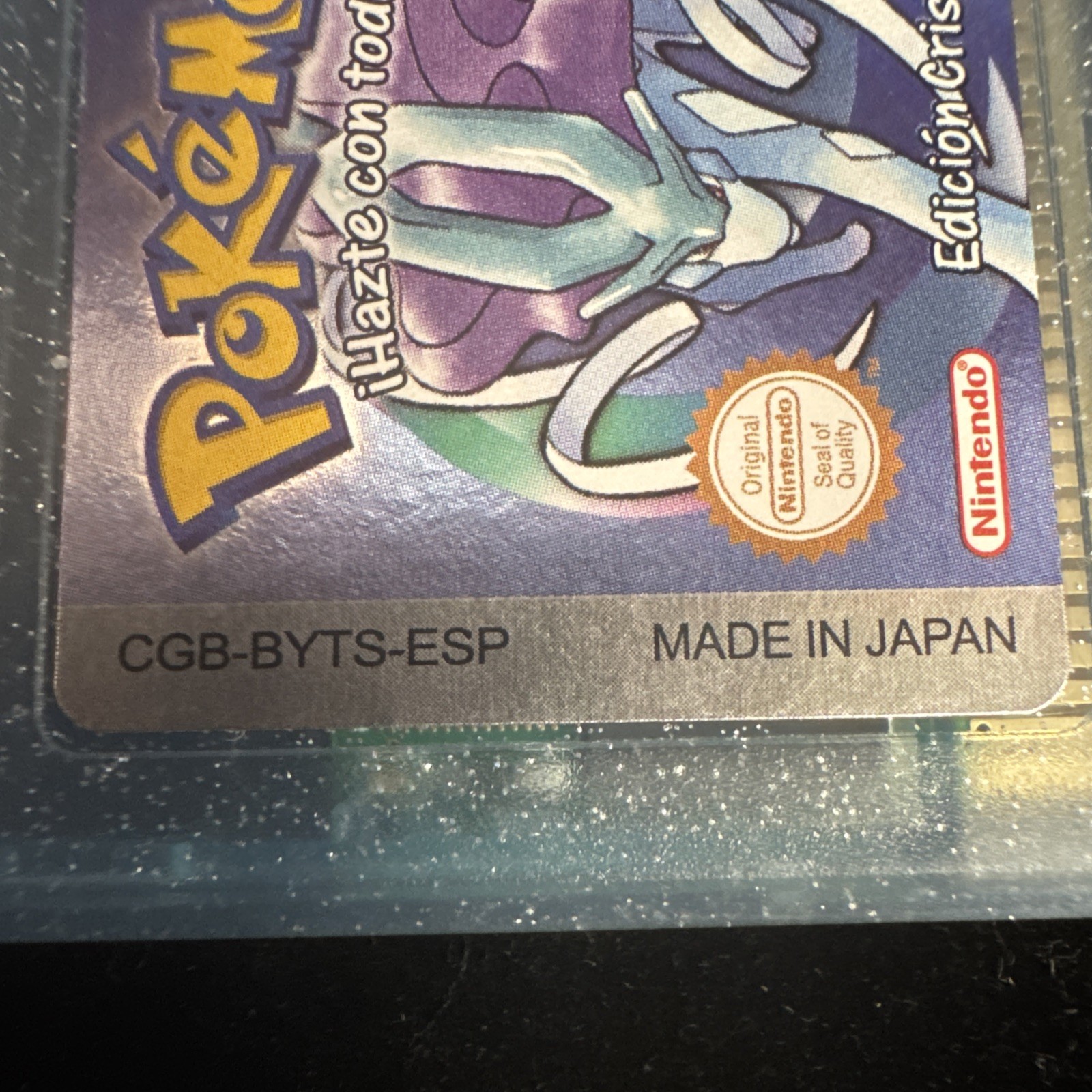 Nintendo Gameboy Color Game Pokemon Crystal Edition *Spain Edition* w/ case
