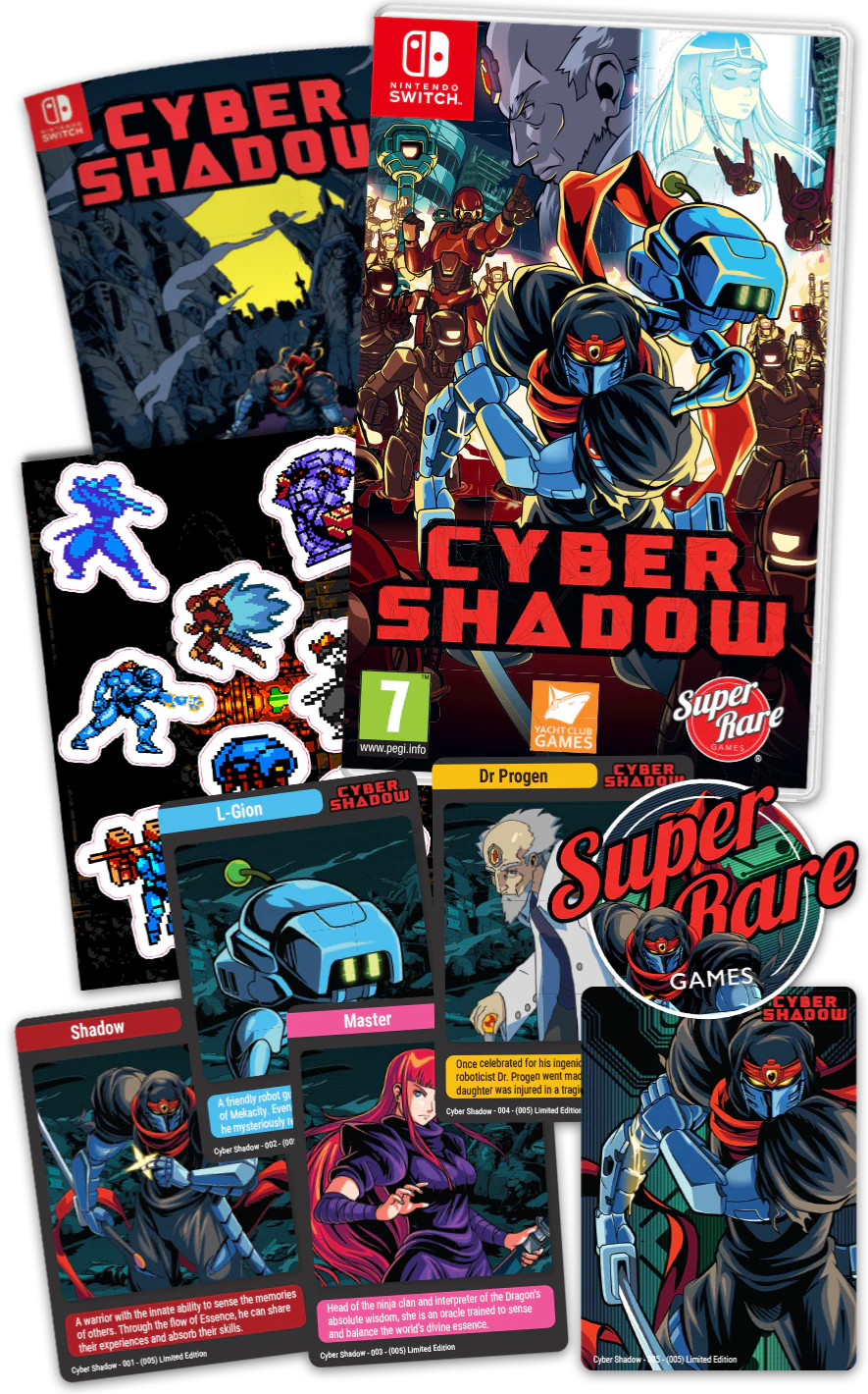 Cyber Shadow Nintendo Switch Super Rare Games Factory Sealed Brand NEW Extras