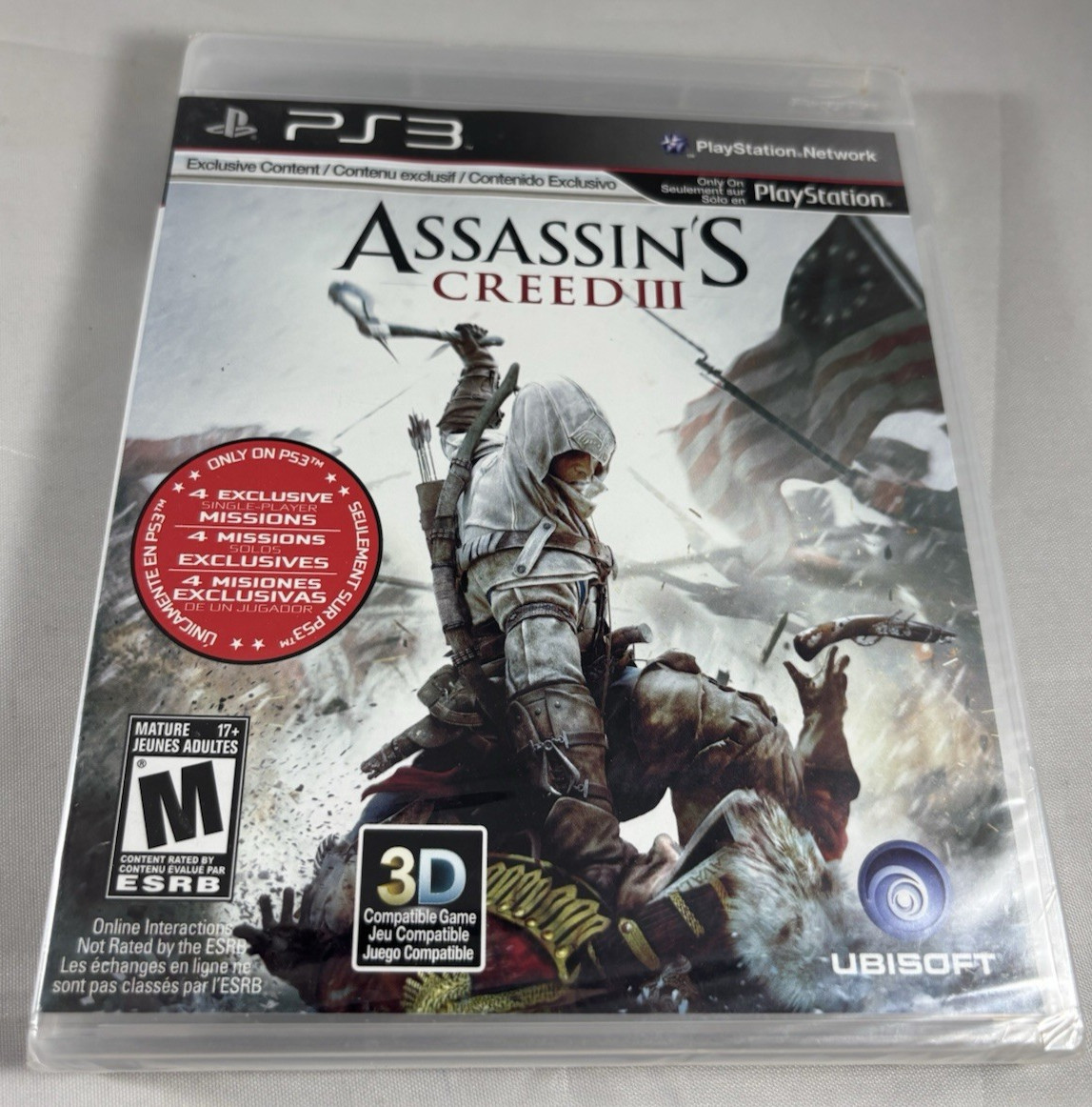 Assassin”s Creed III PS3 PlayStation 3 NEW/SEALED!