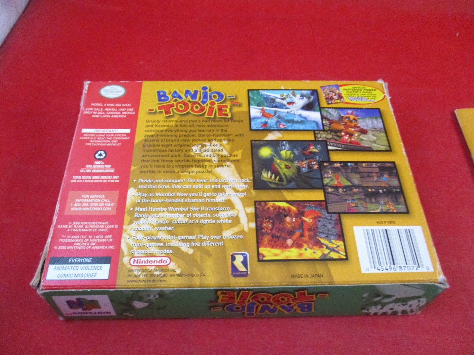 Banjo-Tooie (Nintendo 64 N64) COMPLETE w/ Box manual game WORKS! #Q1