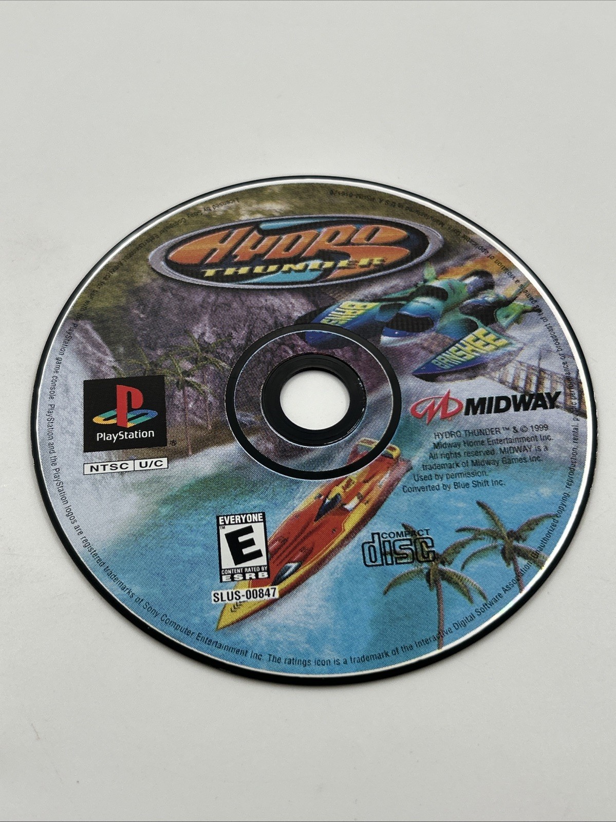 Hydro Thunder (Sony PlayStation 1 PS1, 2000) DISC ONLY