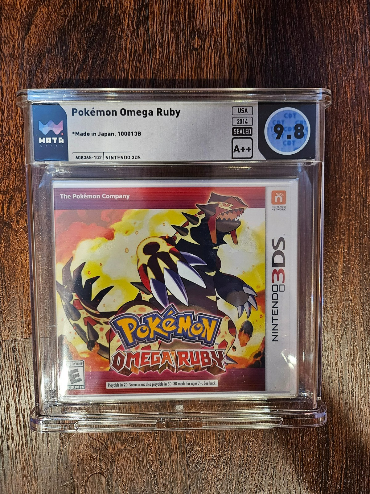 Pokémon Omega Ruby 3DS Sealed WATA Graded 9.8 A++