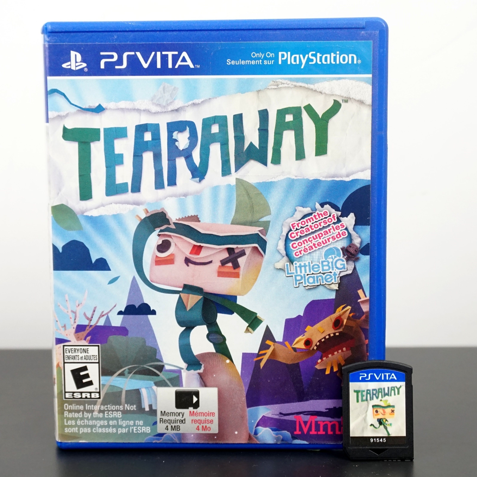 Tearaway (PlayStation PS Vita , 2013) Complete! Tested!