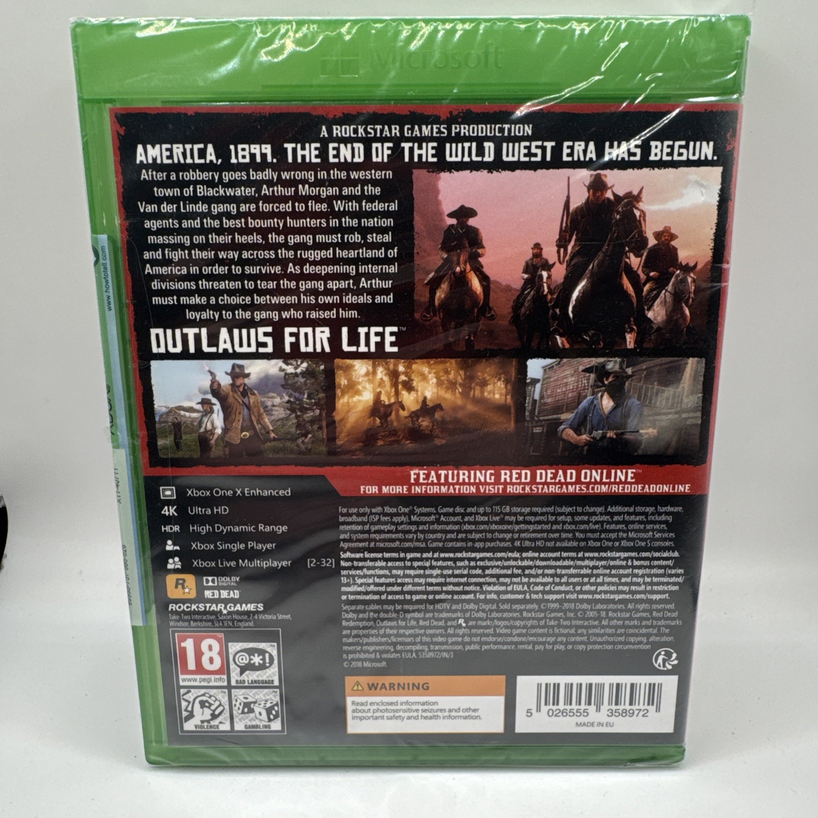 Red Dead Redemption II 2 Microsoft Xbox One Xbox Series X (Brand NEW Sealed)