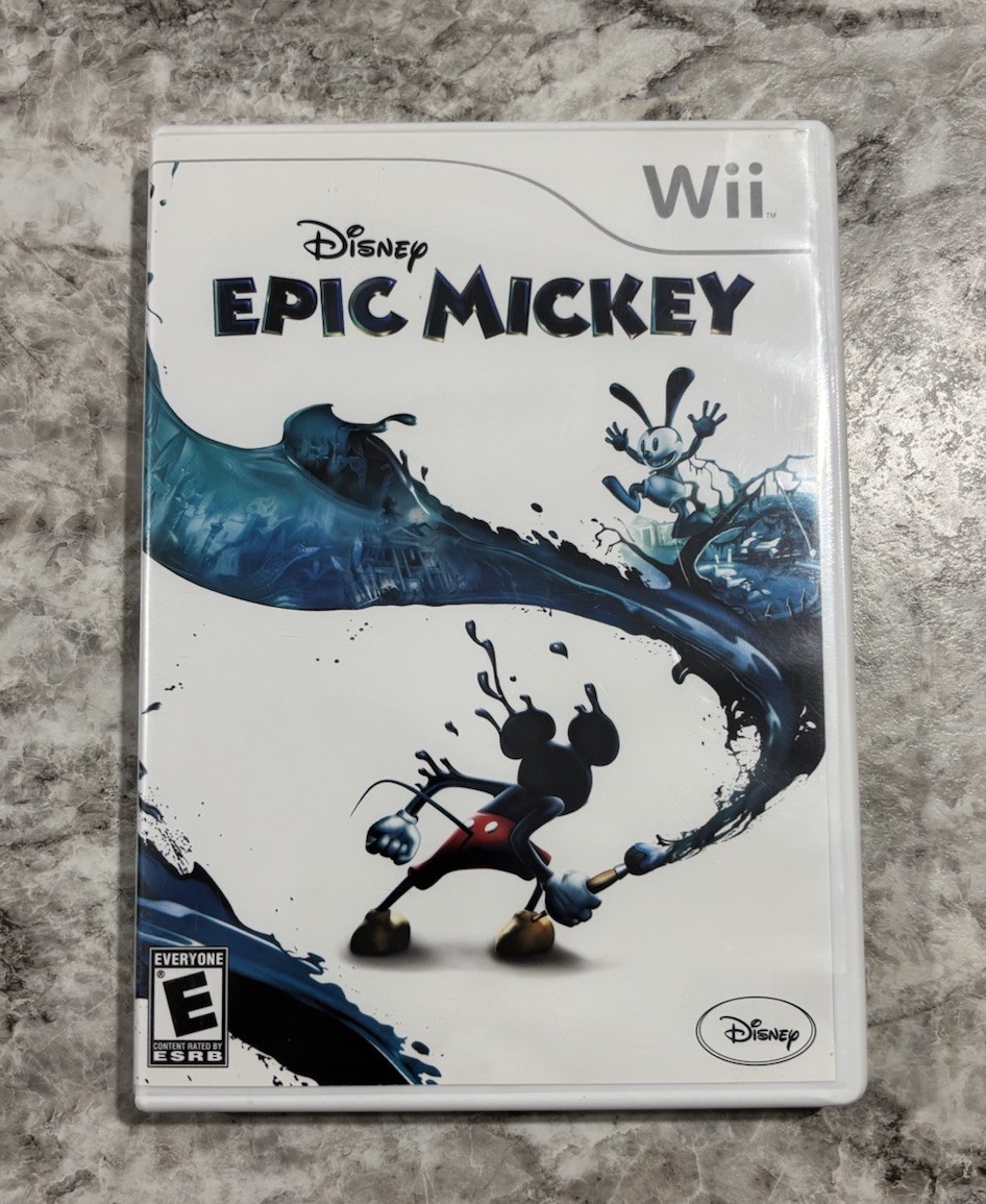 Wii Disney Epic Mickey [Nintendo Wii] with Original Case and Manual Excellent