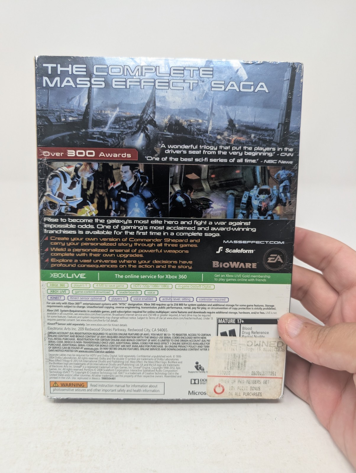 Mass Effect Trilogy (Microsoft Xbox 360, 2012) – Box Set, Tested And Working