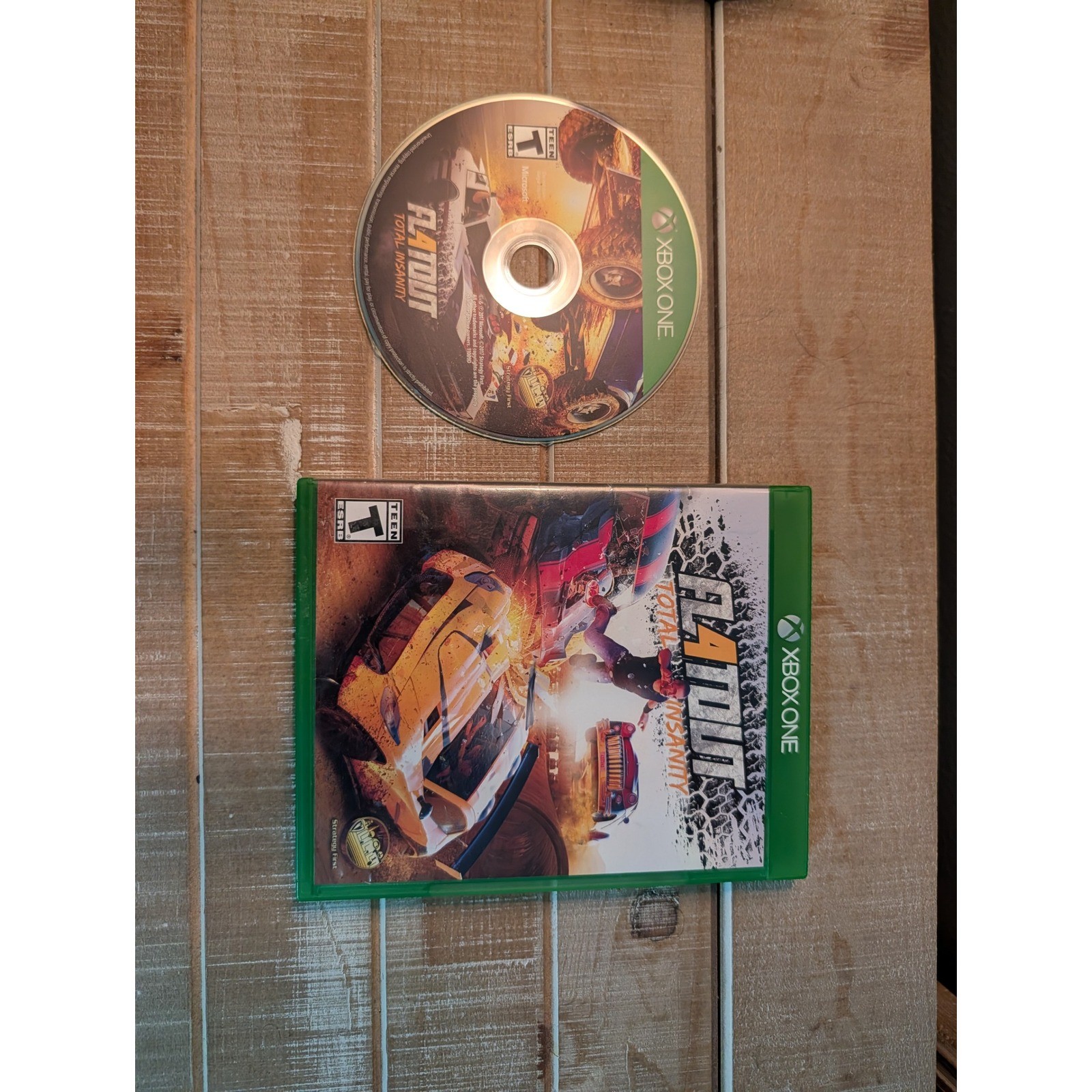 FlatOut Total Insanity Xbox One Video Game Physical Disc with Case Racing