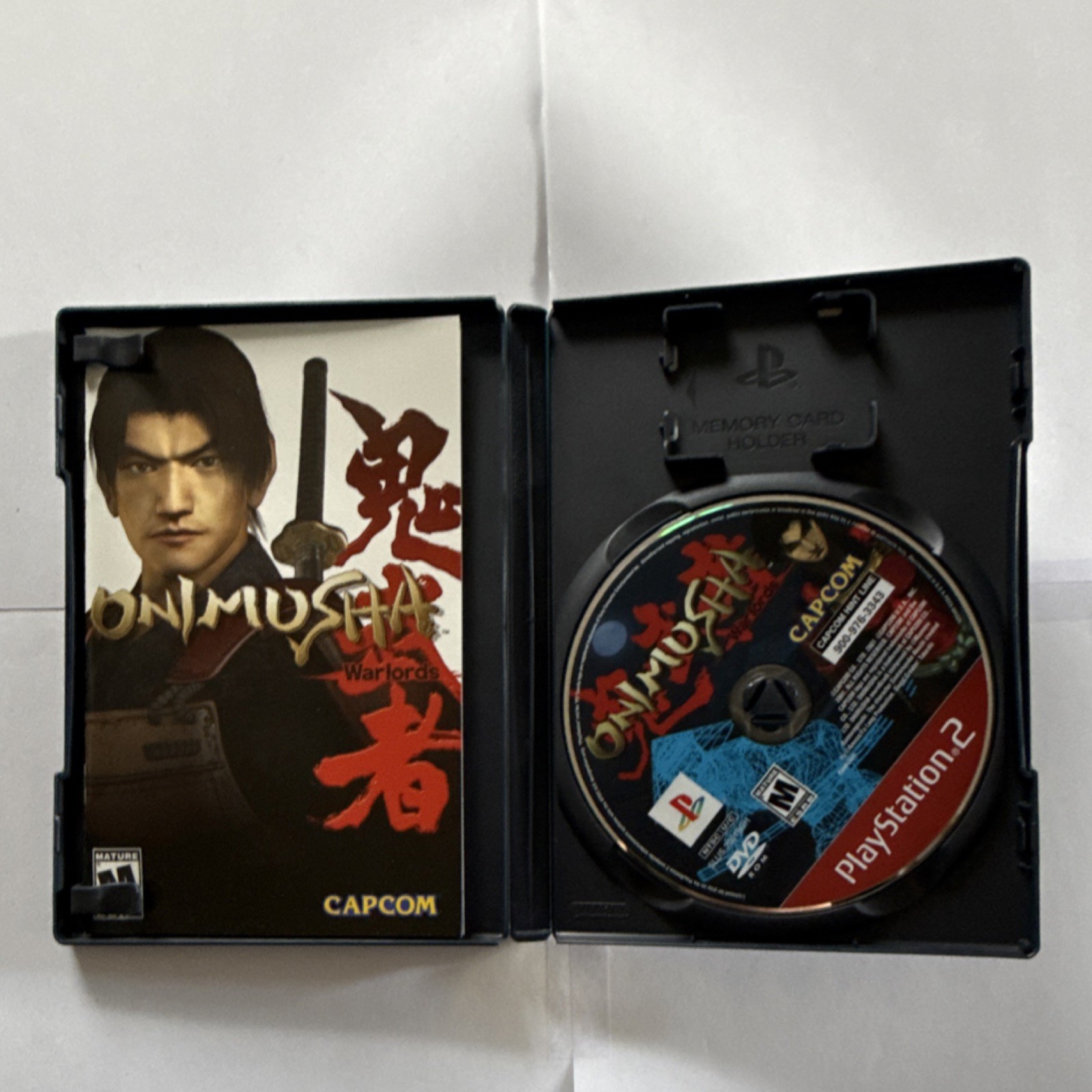 Onimusha: Warlords Greatest Hits Capcom Sony PlayStation 2 2001 Manual Included