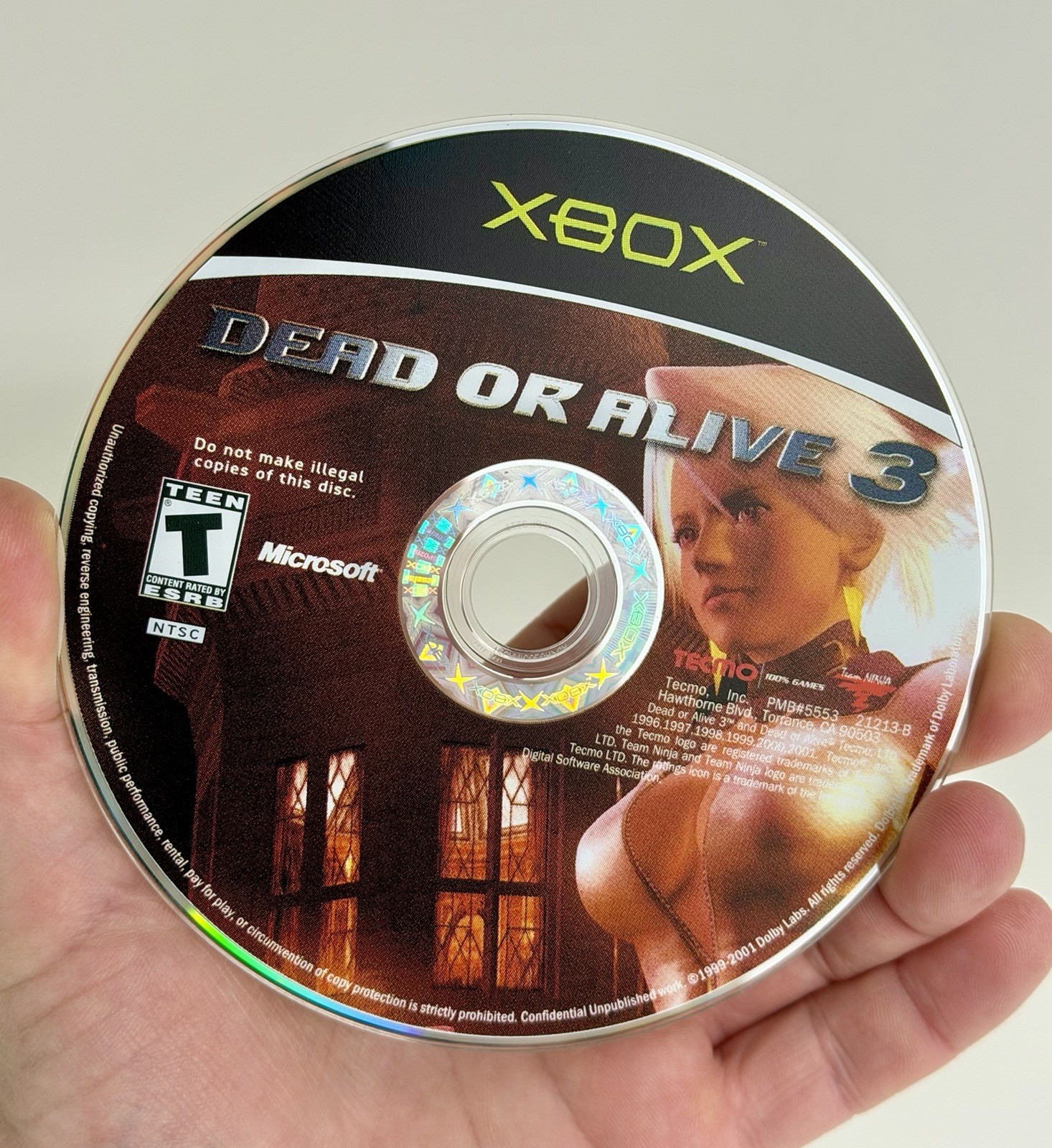 Tecmo Dead or Alive 3 (Xbox, 2001) Dead or Alive Series Fighting NTSC CIB