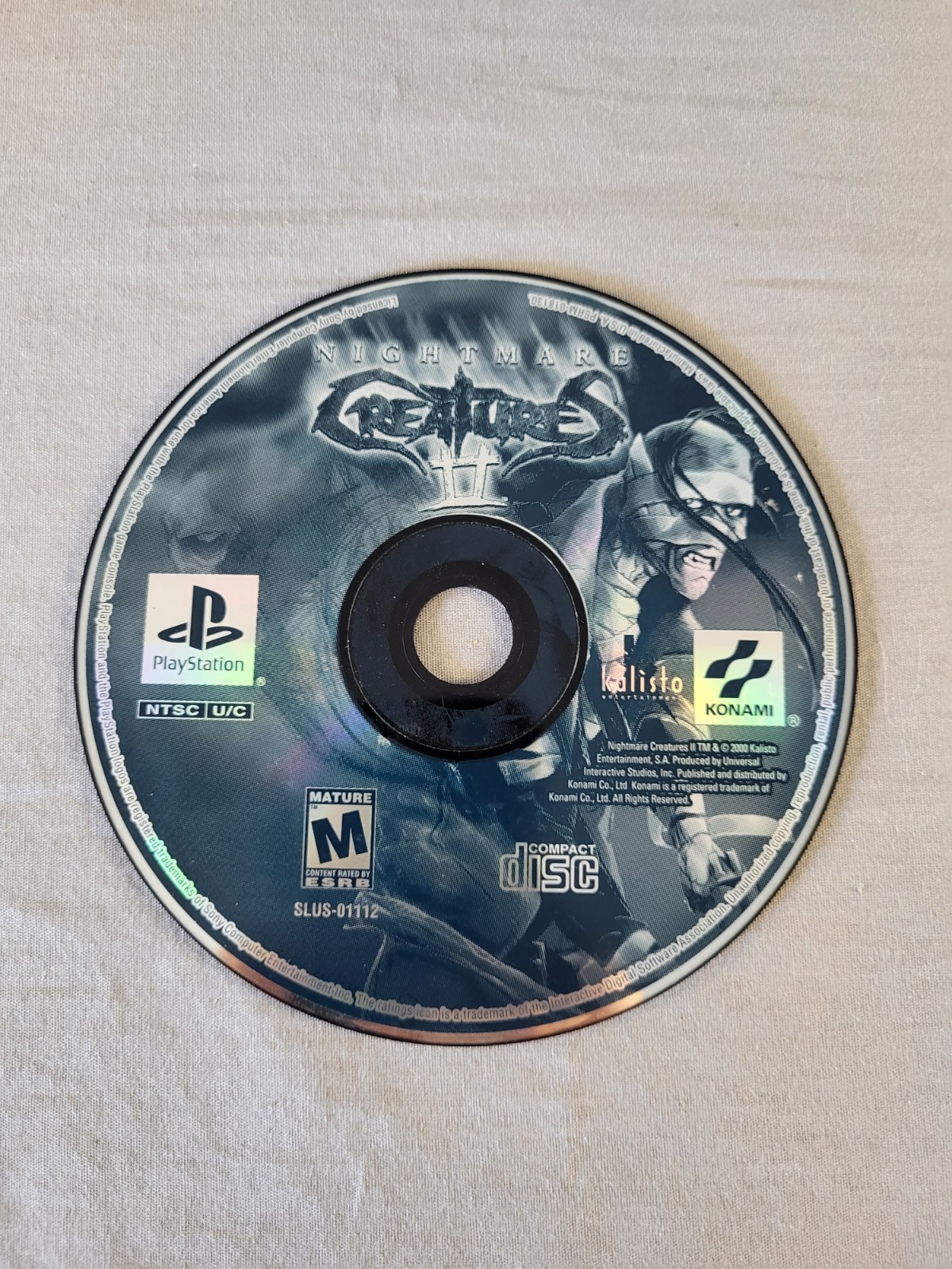 Nightmare Creatures II, PS1, Loose, Authentic!