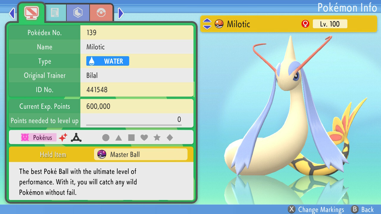 Ultra Shiny 6IV Milotic Pokemon Brilliant Diamond Shining Pearl Fast Trade