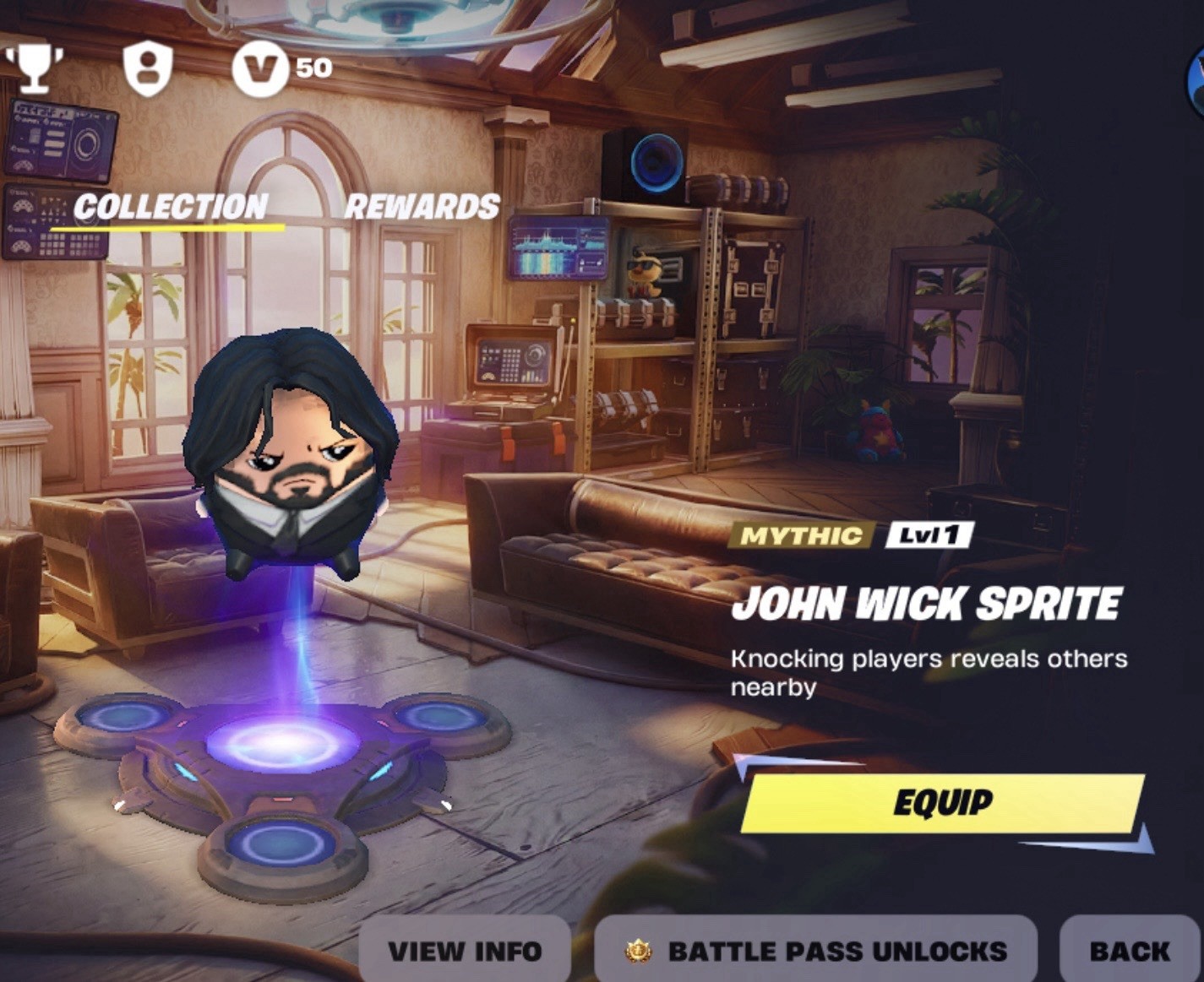 Brand New Super Ultra Rare John Wick Sprite For Fortnite (keep)