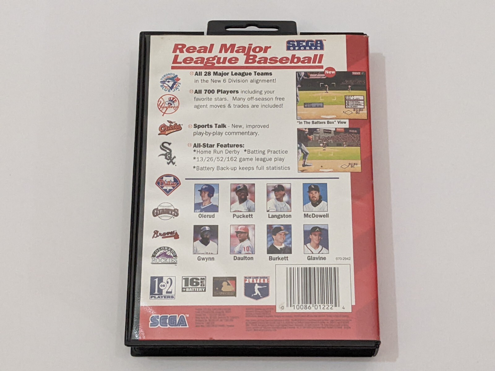 NBA JAM T.E. & World Series Baseball Sega Genesis Vintage Sports Video Games