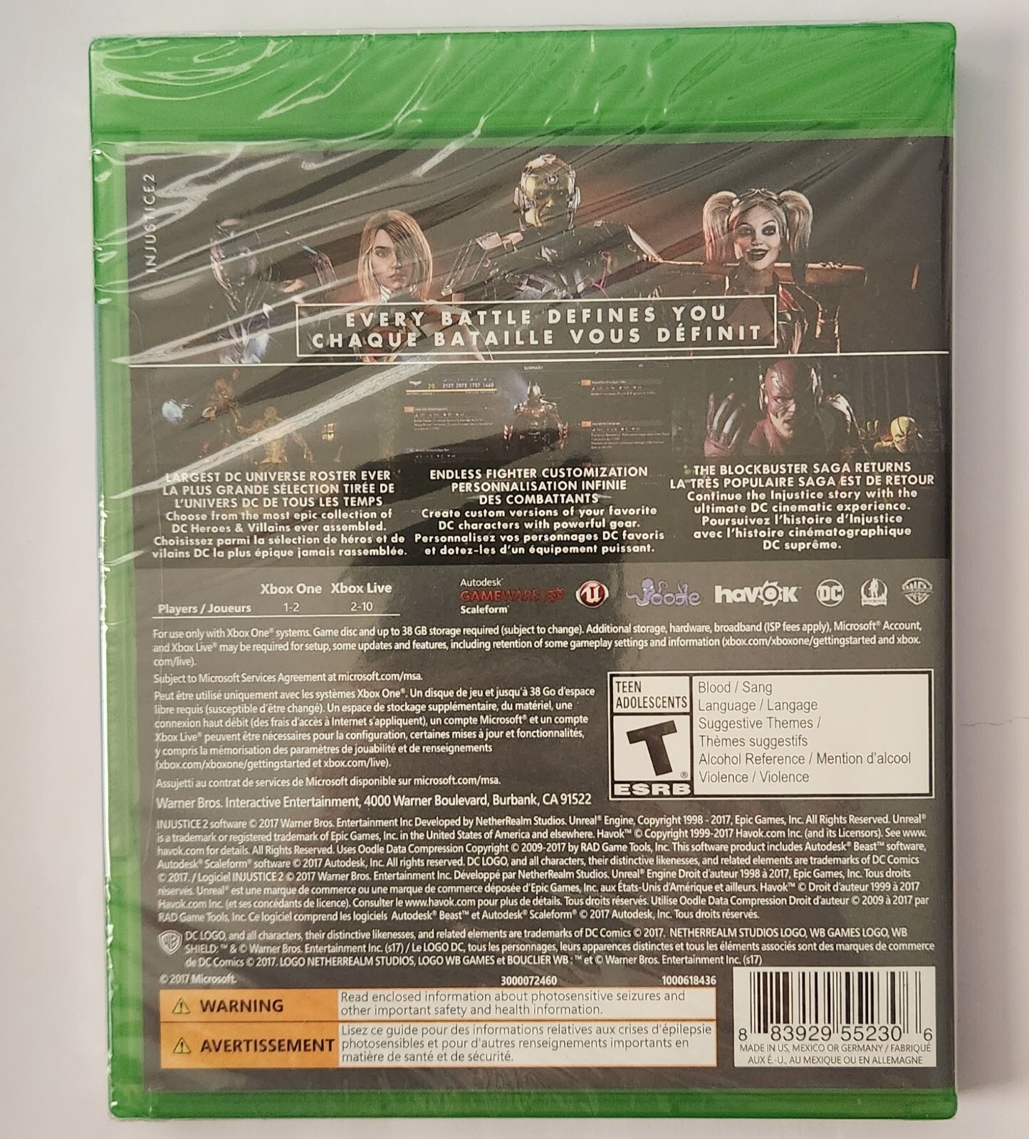 Injustice 2 Xbox One Brand New Game (2017 Fighting)