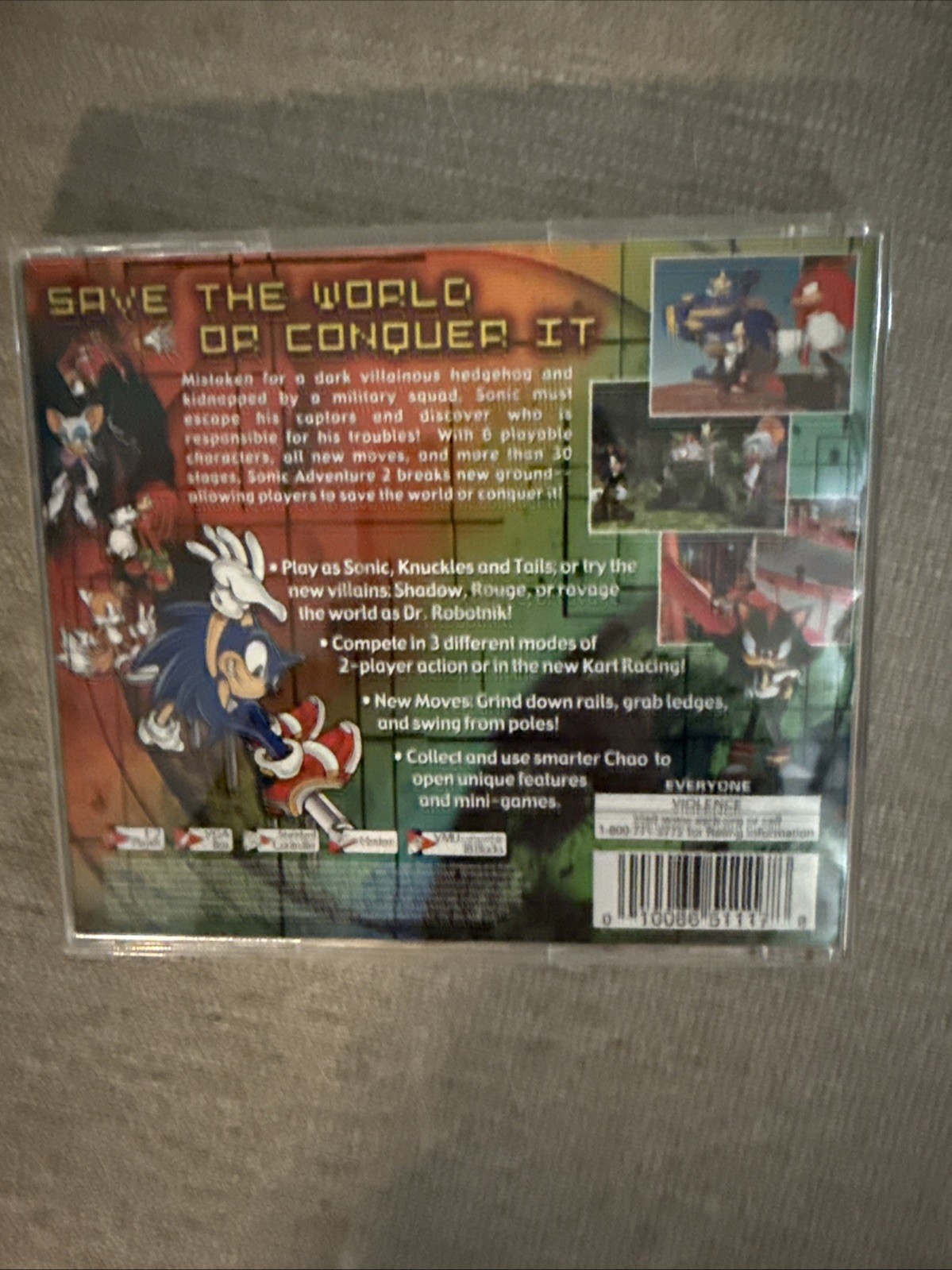 Sonic Adventure 2 Sega Dreamcast Complete With Manual Case Disc