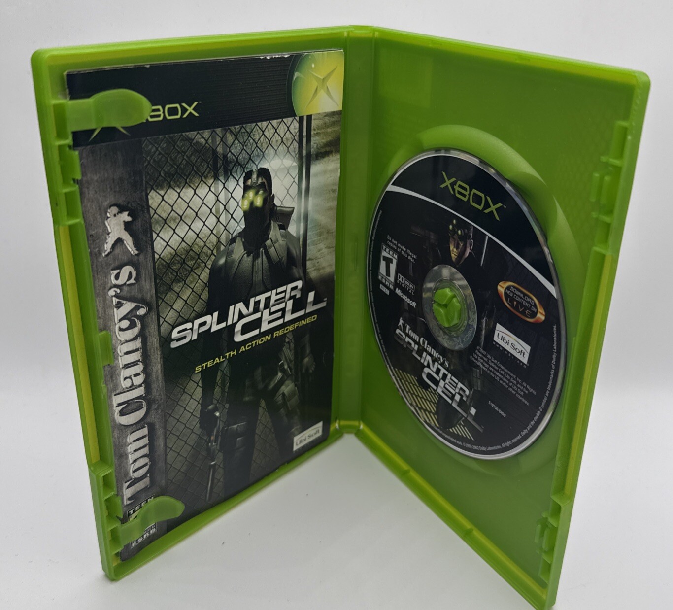 Tom Clancy’s Splinter Cell (Microsoft Xbox, 2002) Complete Tested Working CIB