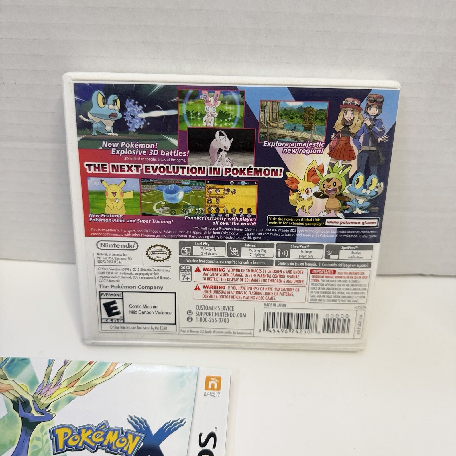 Pokémon Y – Nintendo 3DS w/Manual