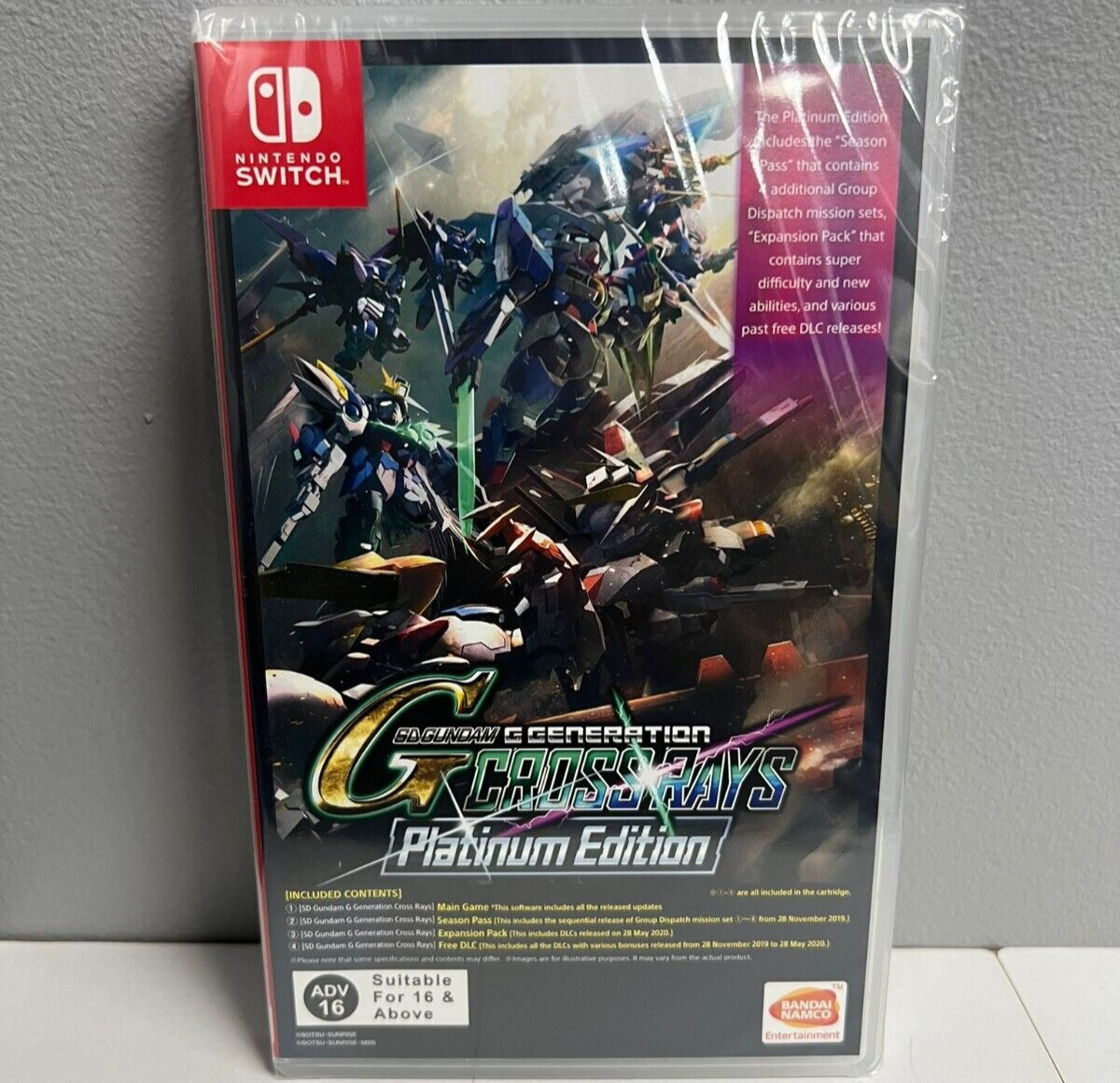 SD Gundam G Generation Crossrays Platinum Edition Switch Brand New Game (2019)