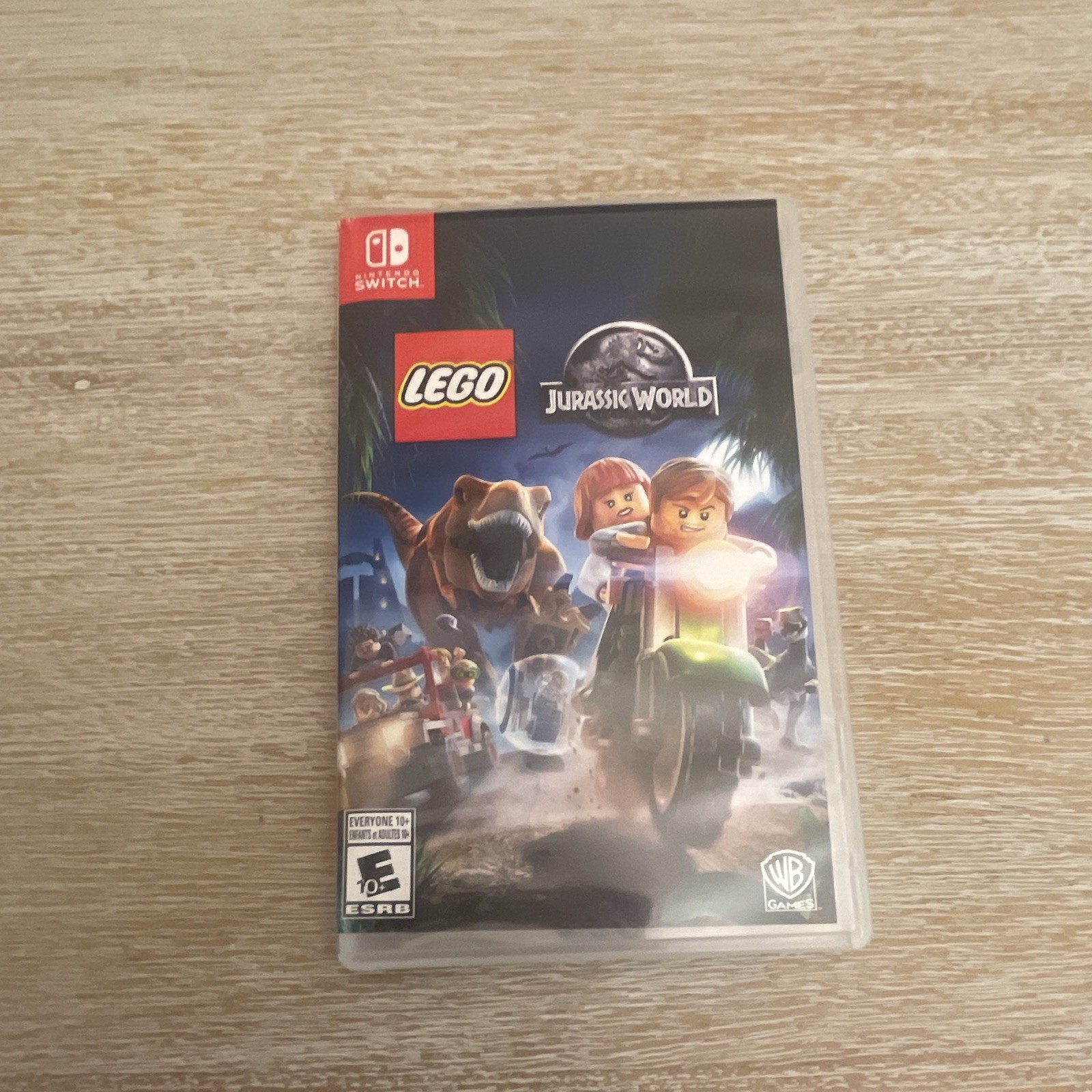 LEGO Jurassic World Nintendo Switch Game Cartridge w/ Case WB Games E10+ NTSC