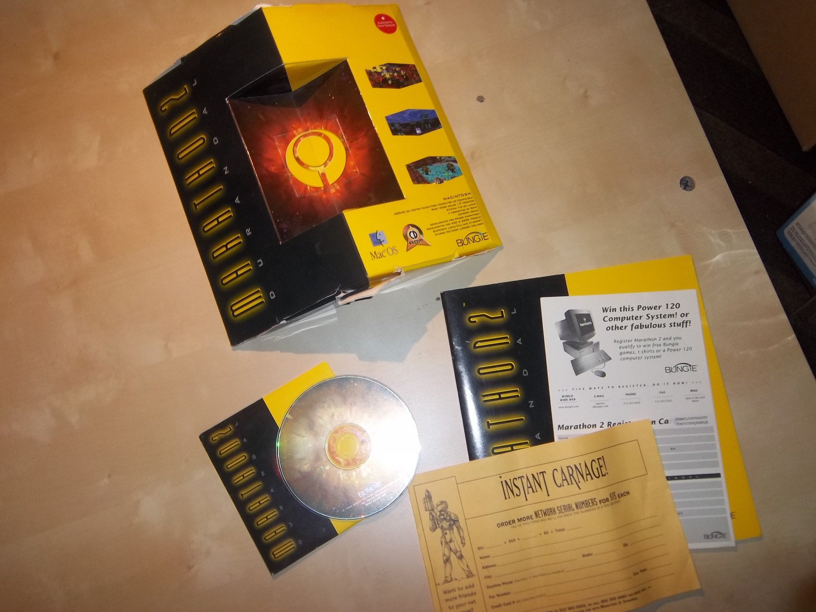 BUNGIE Marathon 2:Durandal Macintosh Game – CD ROM (RARE & GREAT CONDITION)