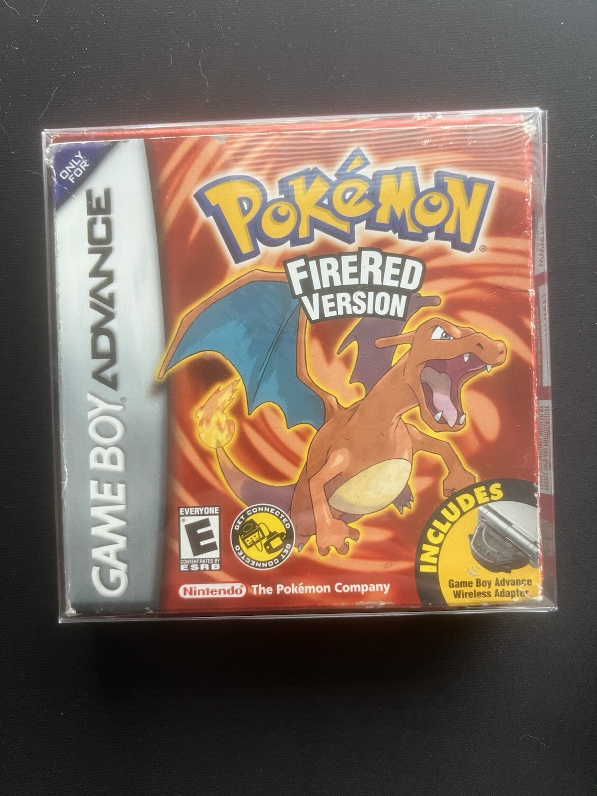 Pokemon: FireRed (Nintendo Game Boy Advance GBA) Complete CIB Wireless Adapter