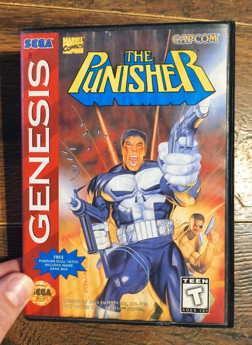 Punisher (Sega Genesis, 1994) Authentic With Box / Cartridge / Manual