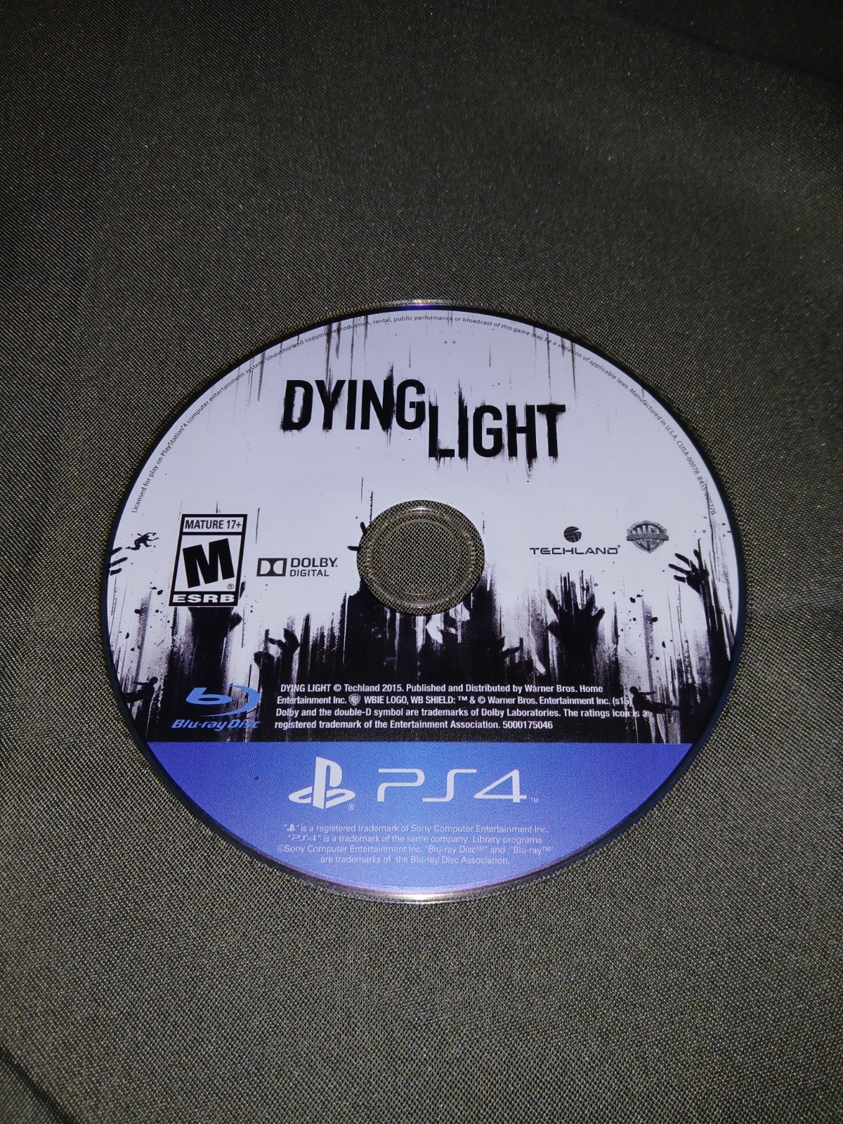 Dying Light PS4 Disc Only Tested Working Sony PlayStation 4 WB Games