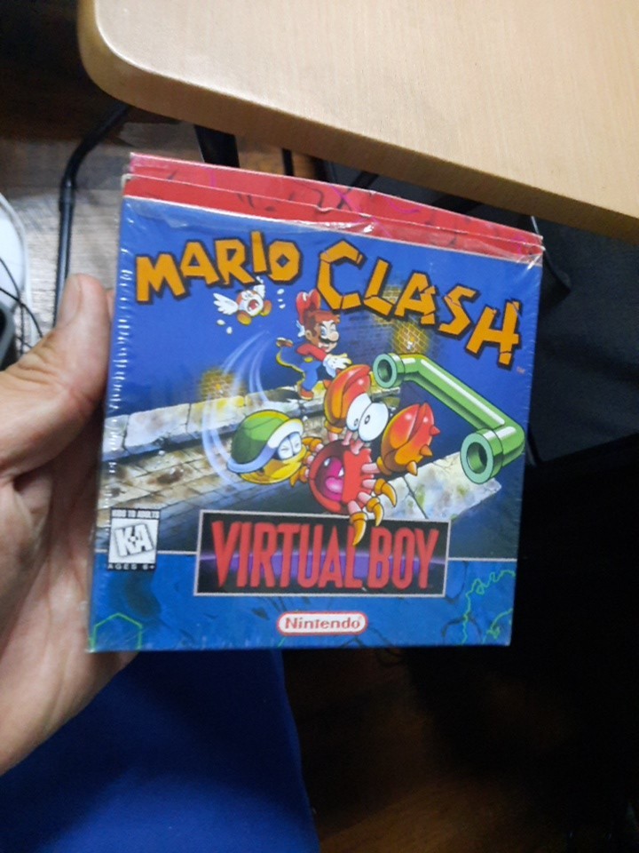 Mario Clash Nintendo Virtual Boy Brand New open Box ,Mexico release 1995 READ