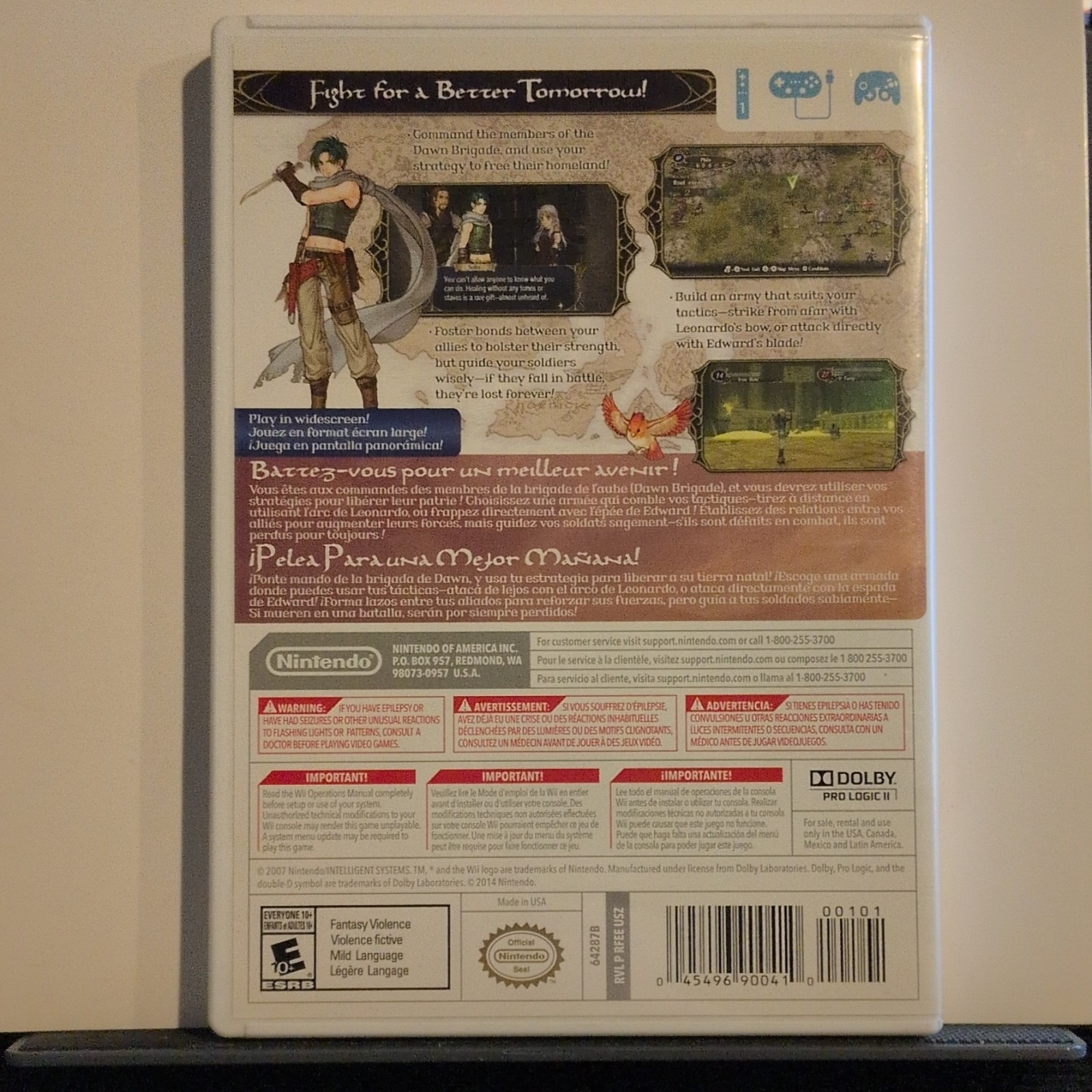 Nintendo Fire Emblem: Radiant Dawn Wii Disc w/ Case, Tactical RPG, Tested