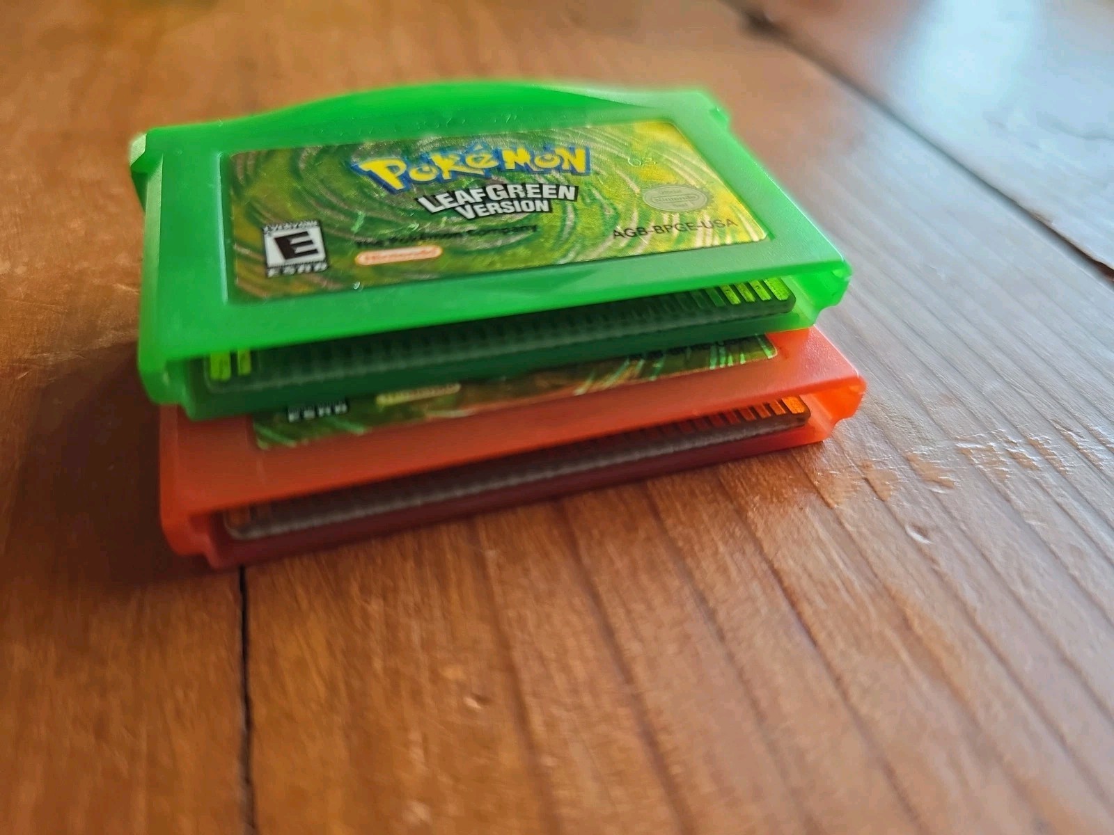 Pokemon Nintendo GBA Fire Red & Leaf Green Bundle-Authentic Genuine Games