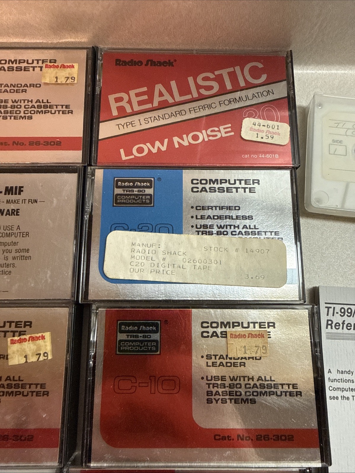 Radioshack C 10, Texas Instruments Cassettes, video Games, Music, How To