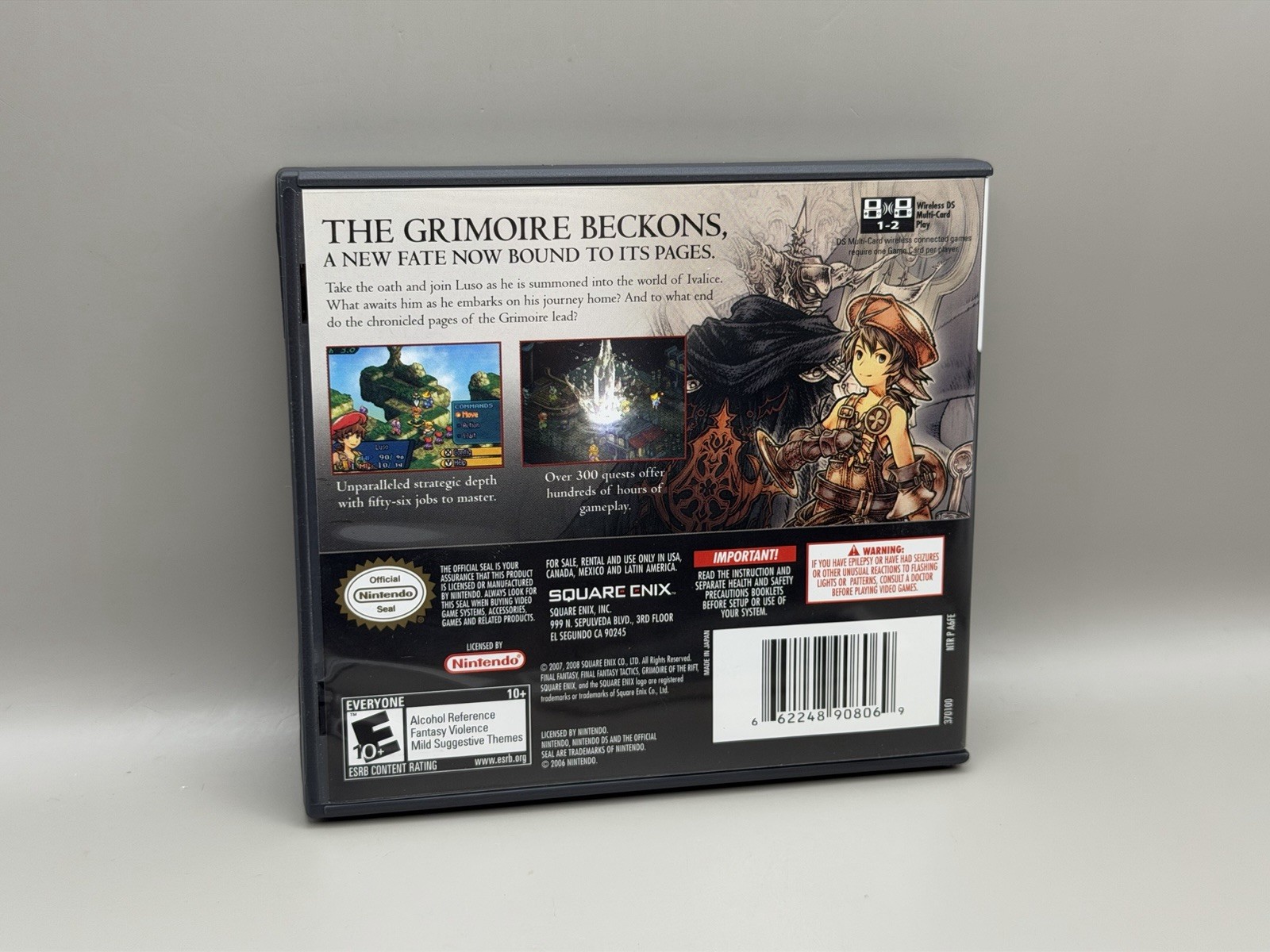 Final Fantasy Tactics A2: Grimoire of the Rift (Nintendo DS) CIB w/Reg Card