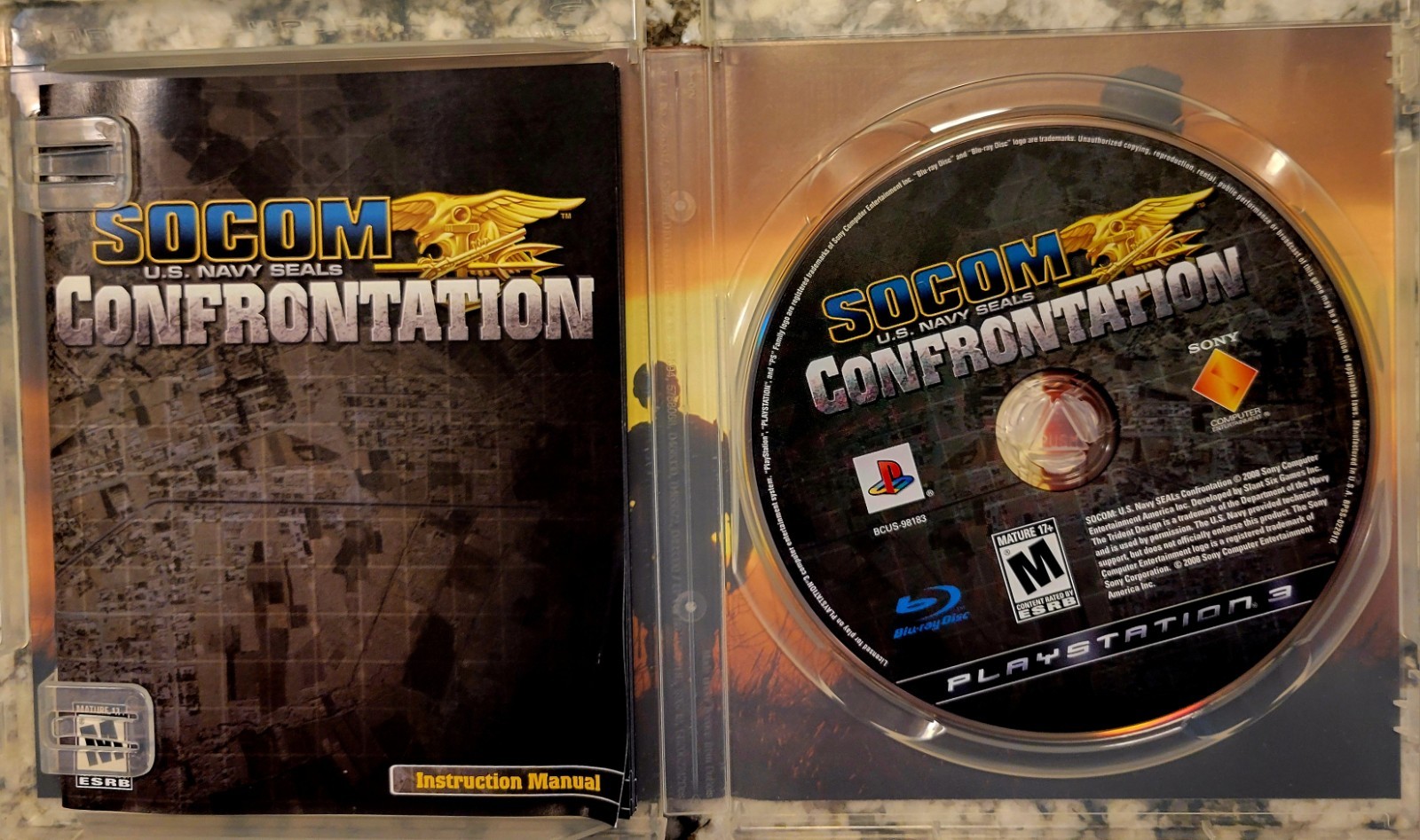 Socom Confrontation & Socom 4 (Sony PlayStation 3 PS3) CIB/ TESTED/ MANUAL