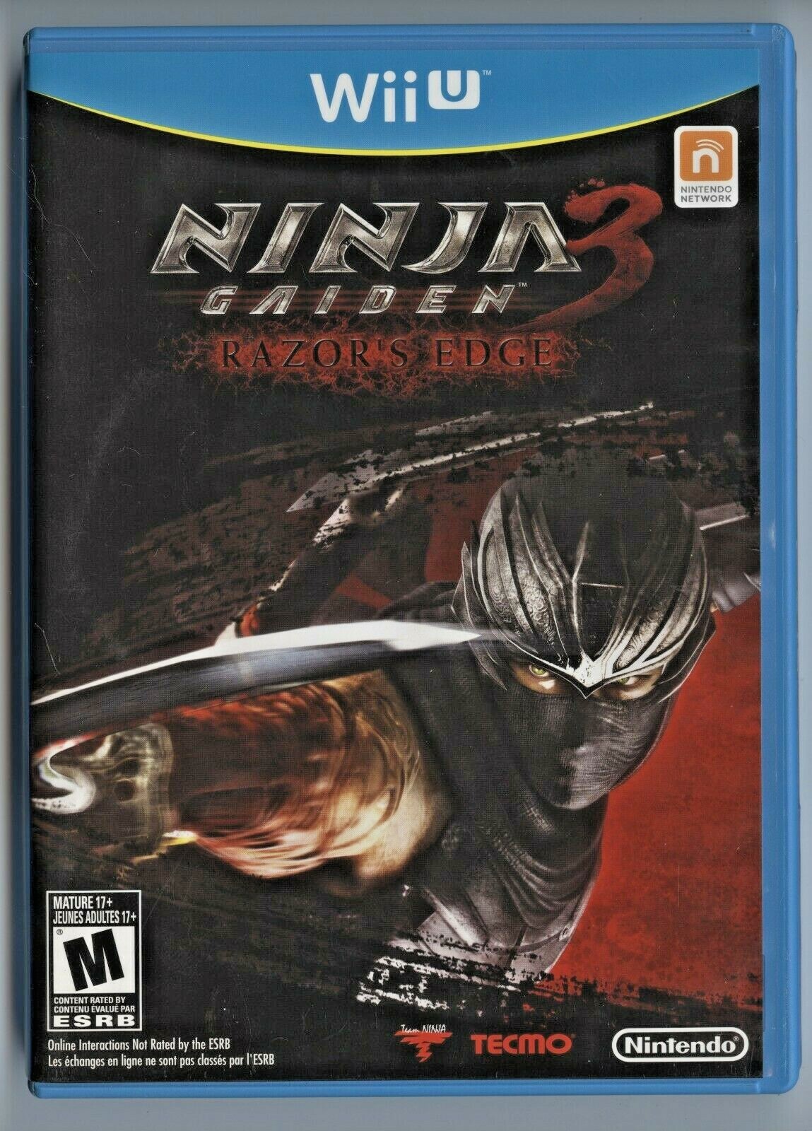 2012 Nintendo Wii U Tecmo Koei NINJA GAIDEN 3 – RAZOR’S EDGE Ryu Game! COMPLETE!