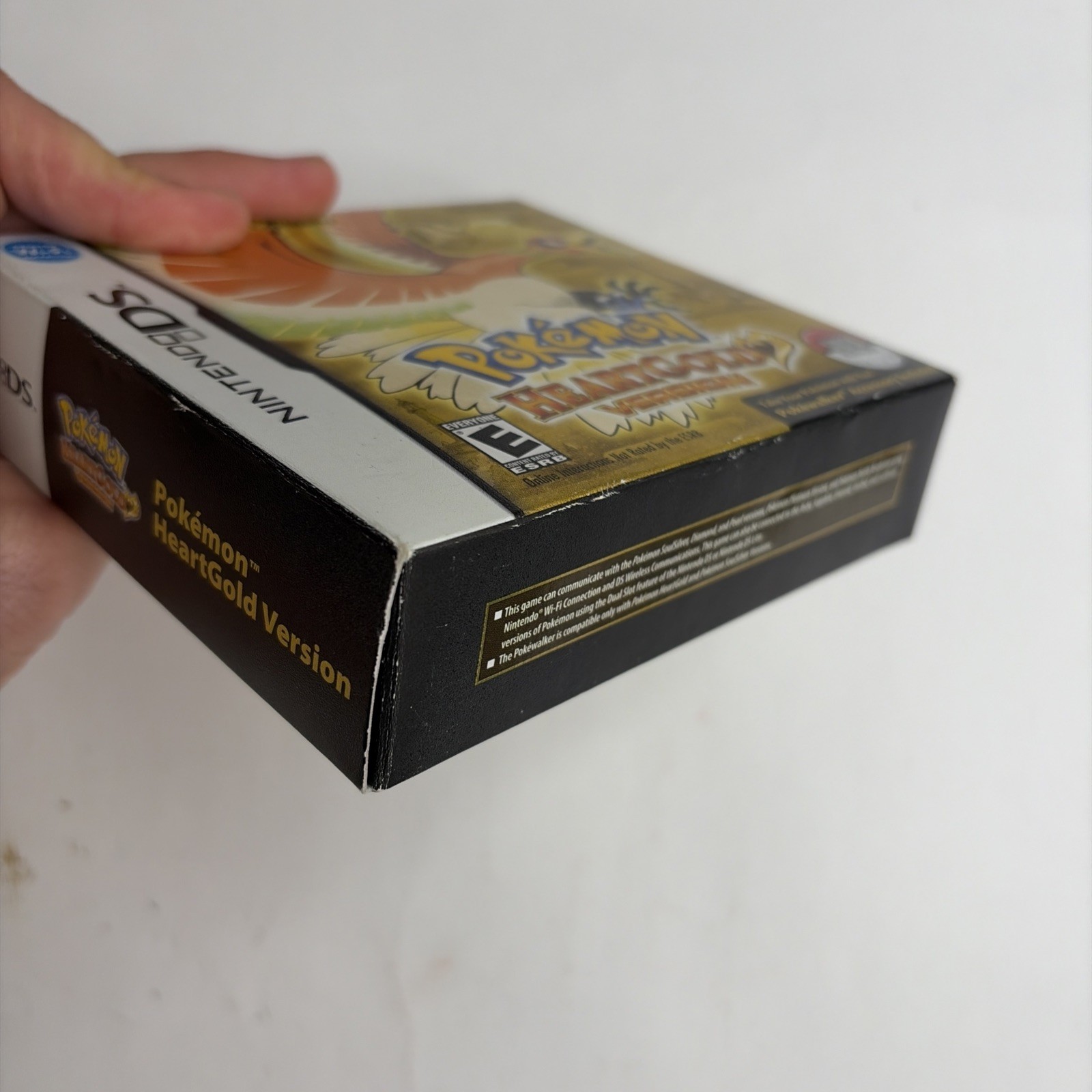 NICE Pokemon Heartgold Version DS Complete Big Box Pokewalker Authentic Tested!