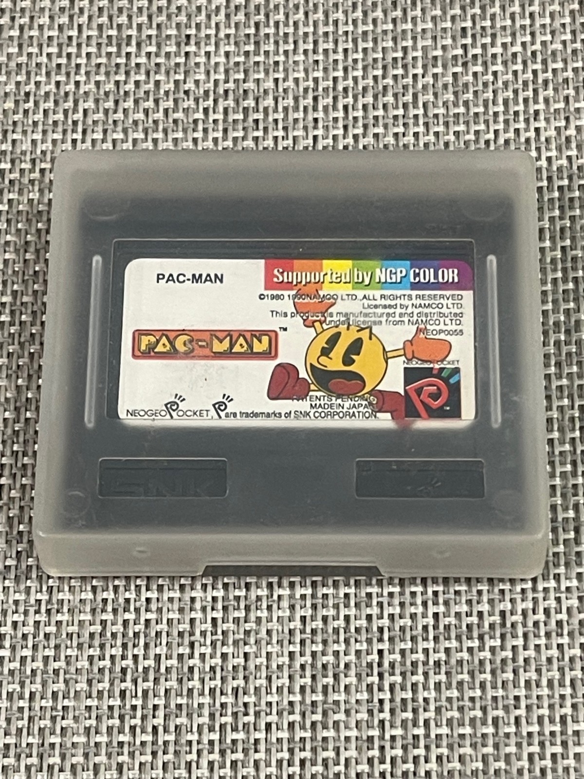 PAC-MAN PACMAN Video Game Neo Geo Pocket Color Cartridge Only. Tested and works