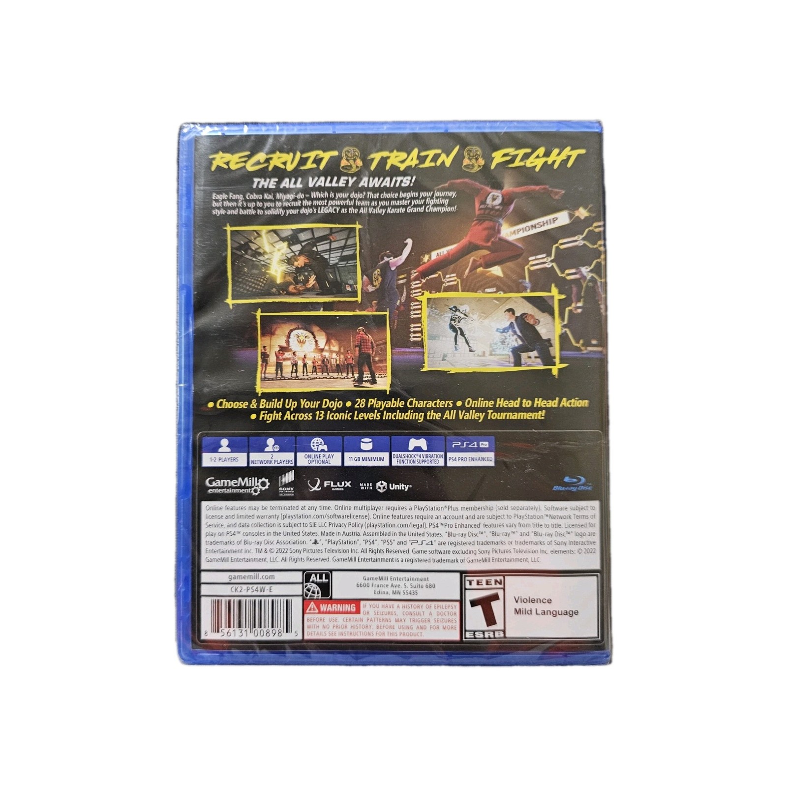 PS4~Cobra Kai 2: Dojos Rising ~ Rated T~ PS5 Upgrade Available~Factory Sealed